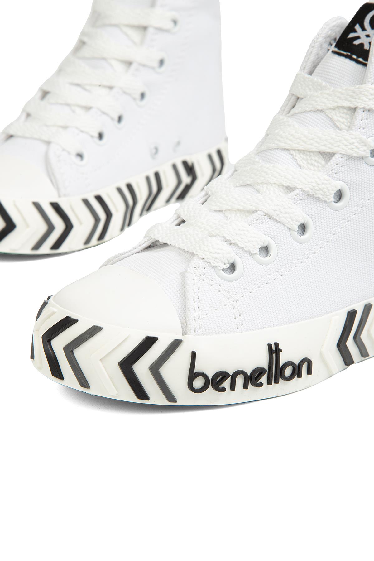 ® | BN-90636-Beyaz Siyah - Çocuk Spor Ayakkabı - Görsel 5