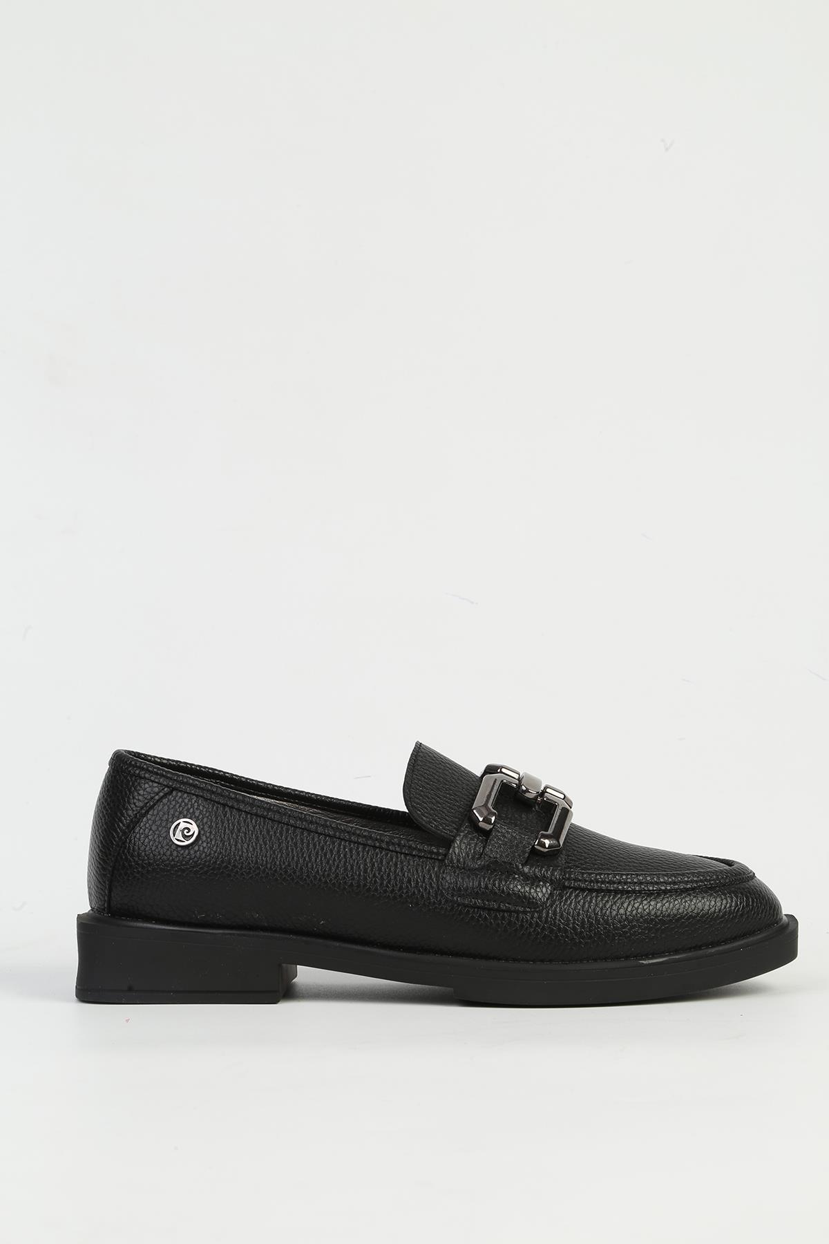 Siyah Kadın Loafer Ayakkabı PC-54782 - Görsel 2