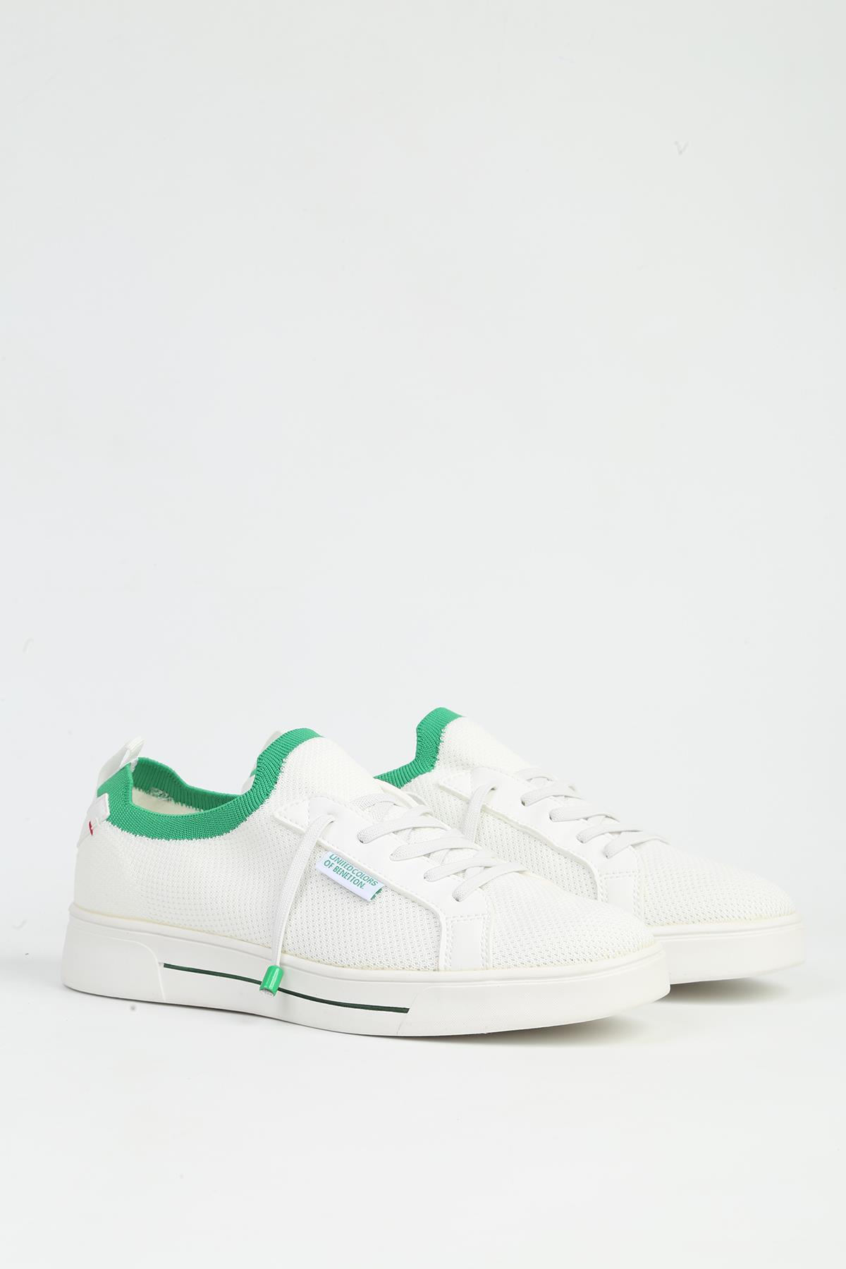Beyaz Yeşil Erkek Spor Ayakkabı İTHAL BNI-11482 - Görsel 3