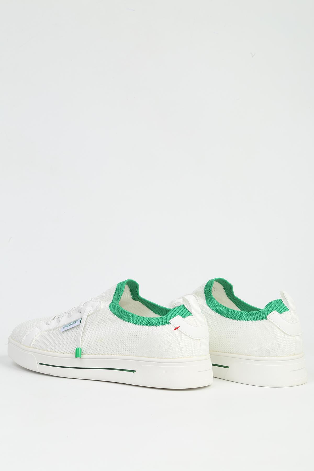 Beyaz Yeşil Erkek Spor Ayakkabı İTHAL BNI-11482 - Görsel 4
