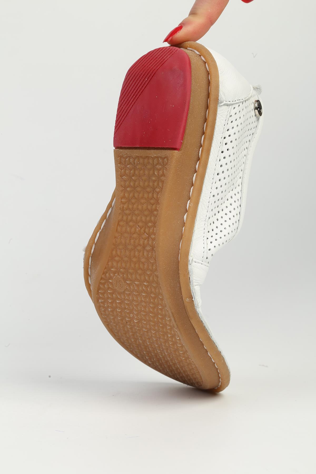 Beyaz Kadın Spor Ayakkabı PC-54558 - Görsel 5