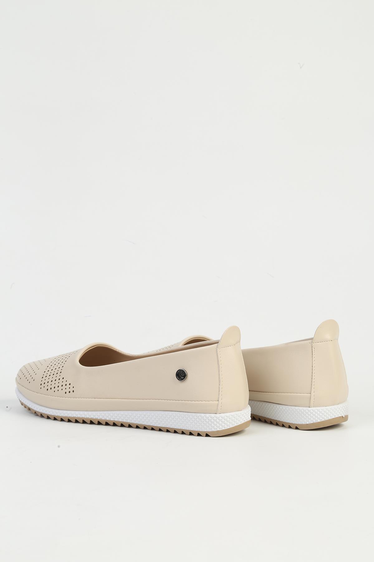 Bej Kadın Spor Ayakkabı PC-54566 - Görsel 4