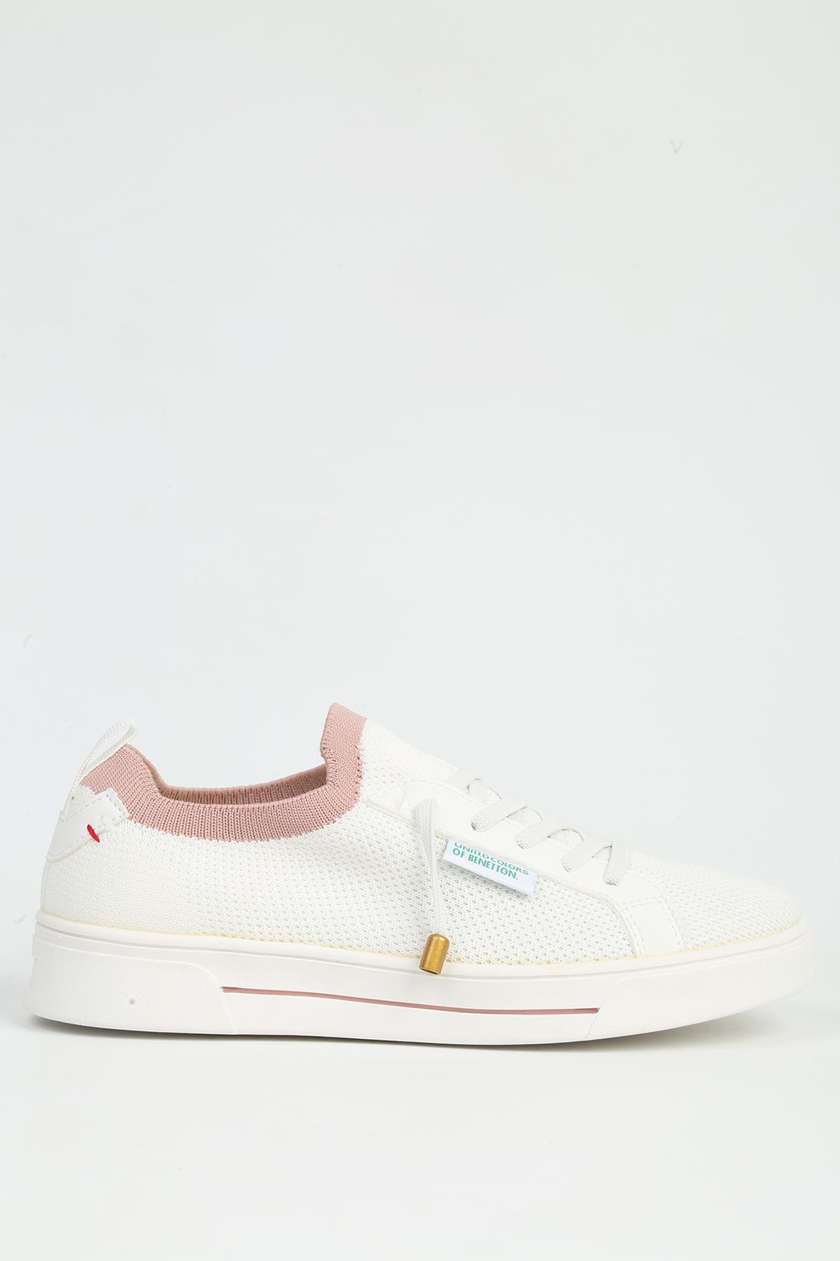 Beyaz Pudra Kadın Spor Ayakkabı İTHAL BNI-11483 - Görsel 2