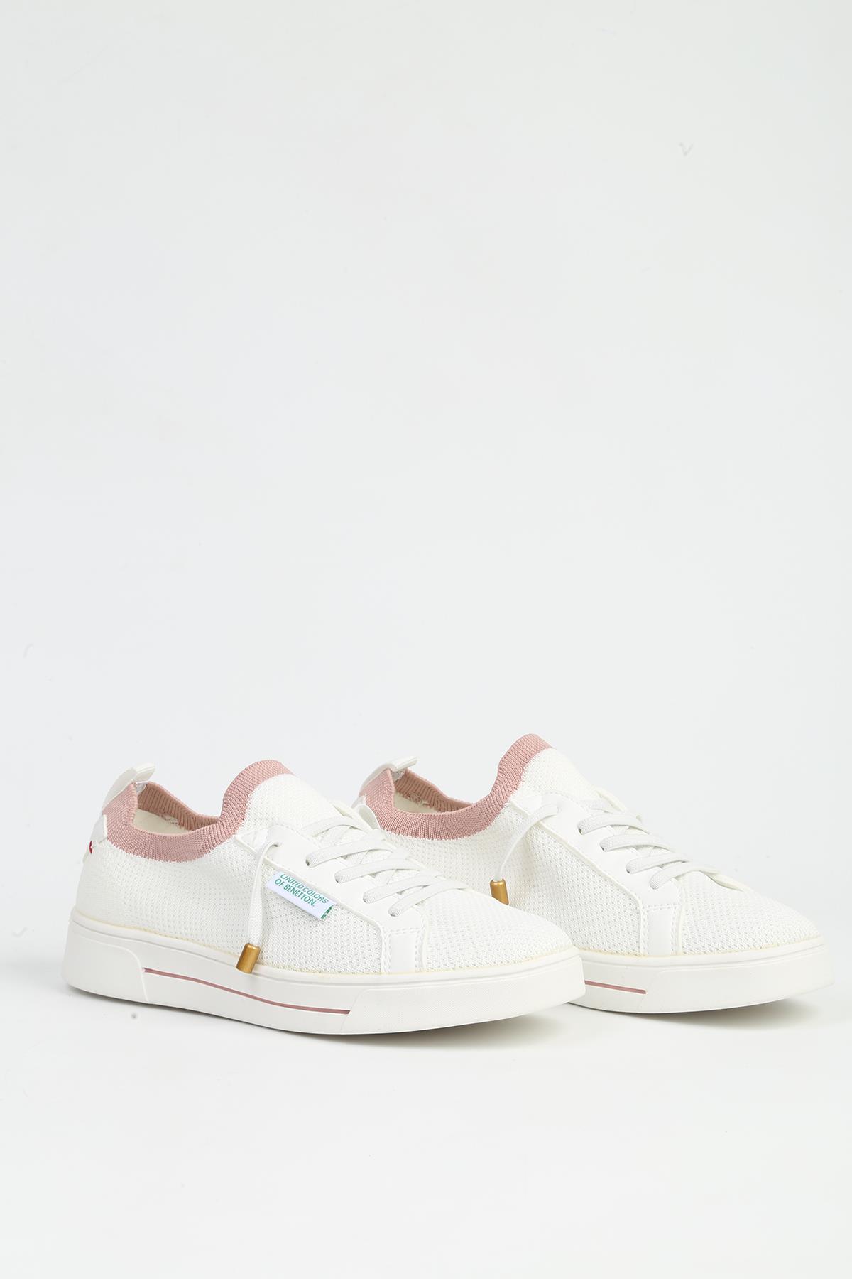 Beyaz Pudra Kadın Spor Ayakkabı İTHAL BNI-11483 - Görsel 3