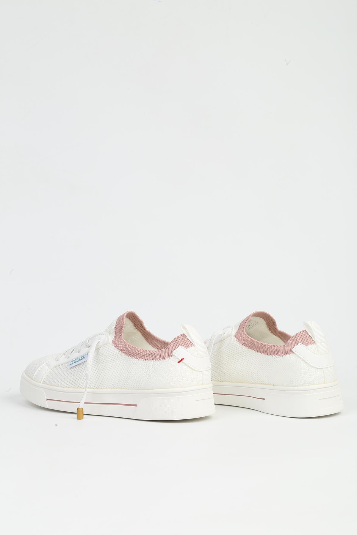 Beyaz Pudra Kadın Spor Ayakkabı İTHAL BNI-11483 - Görsel 4