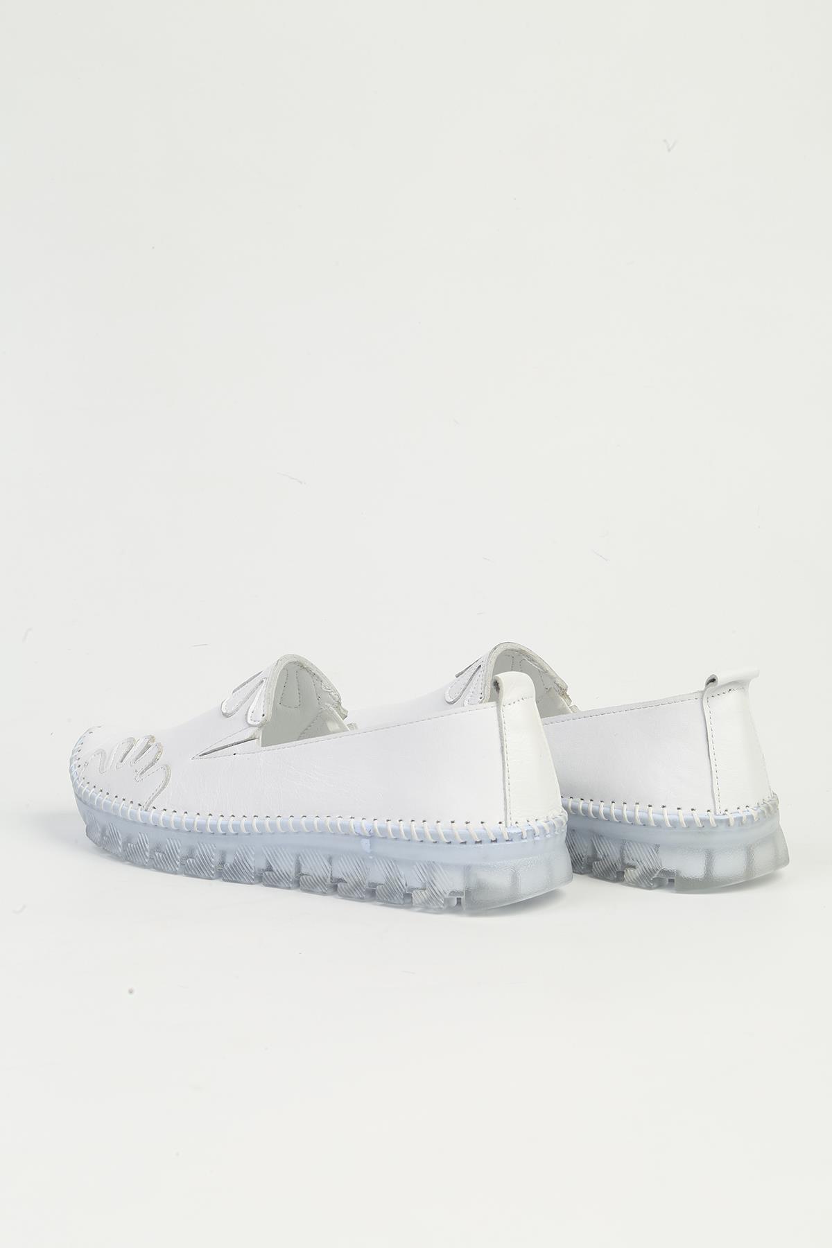 Beyaz Kadın Spor Ayakkabı PC-54763 - Görsel 5