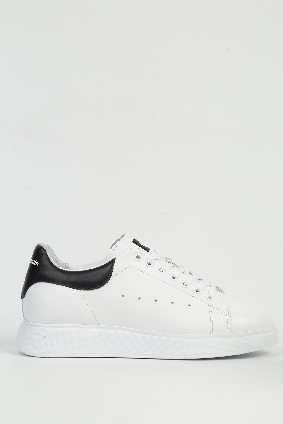 Erkek Deri Beyaz Sneaker PC-32722 - Görsel 2