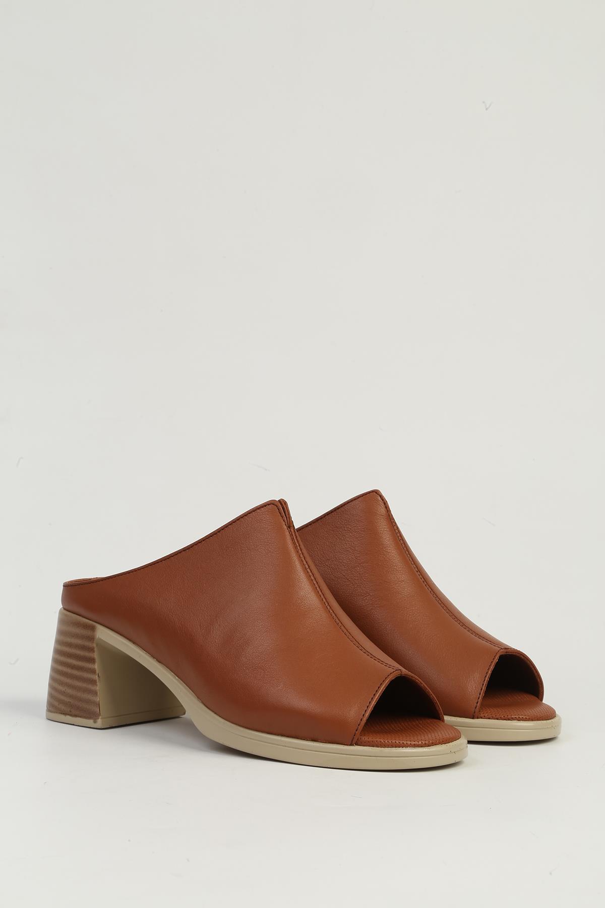 Taba Kadın Topuklu Ayakkabı PC-7396 - Görsel 3