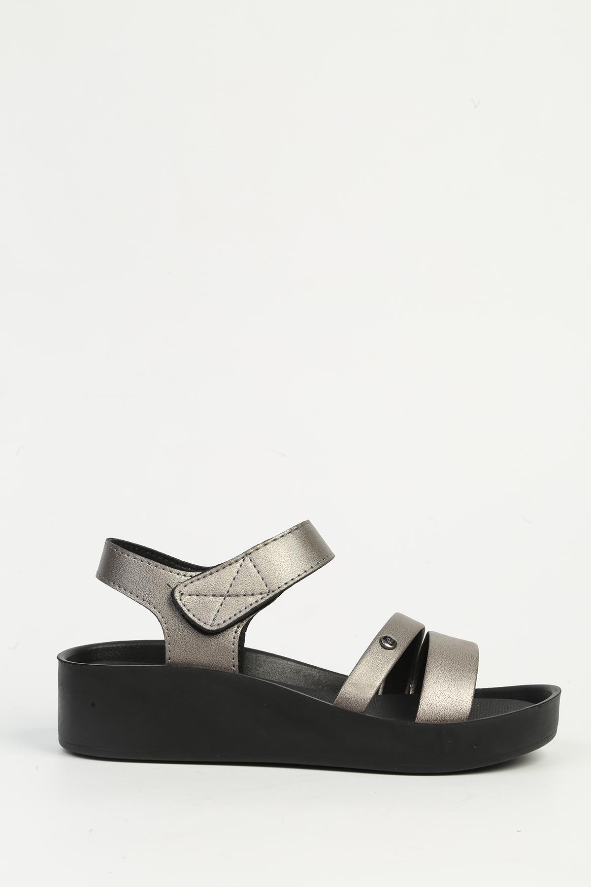 Platin Kadın Topuklu Ayakkabı PC-7472 - Görsel 2