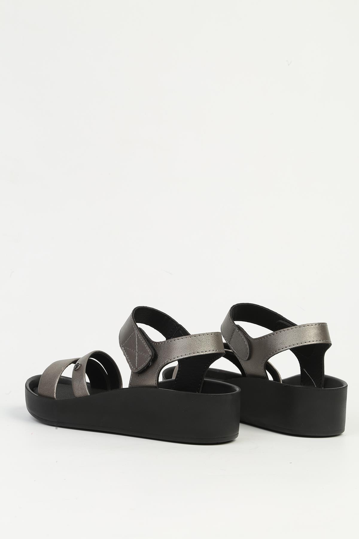 Platin Kadın Topuklu Ayakkabı PC-7472 - Görsel 4