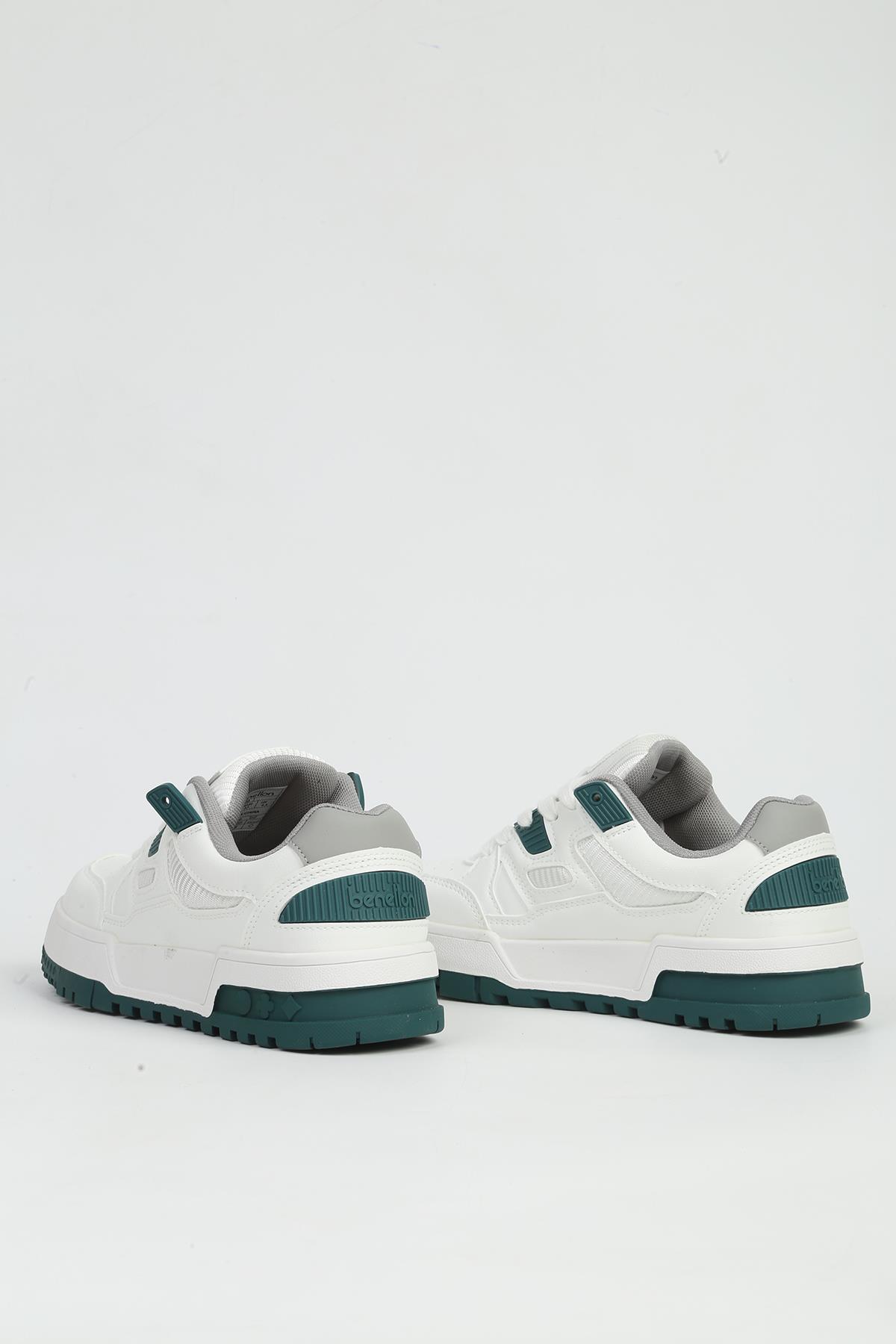 Beyaz Yeşil Kadın Spor Ayakkabı İTHAL BNI-12158 - Görsel 4