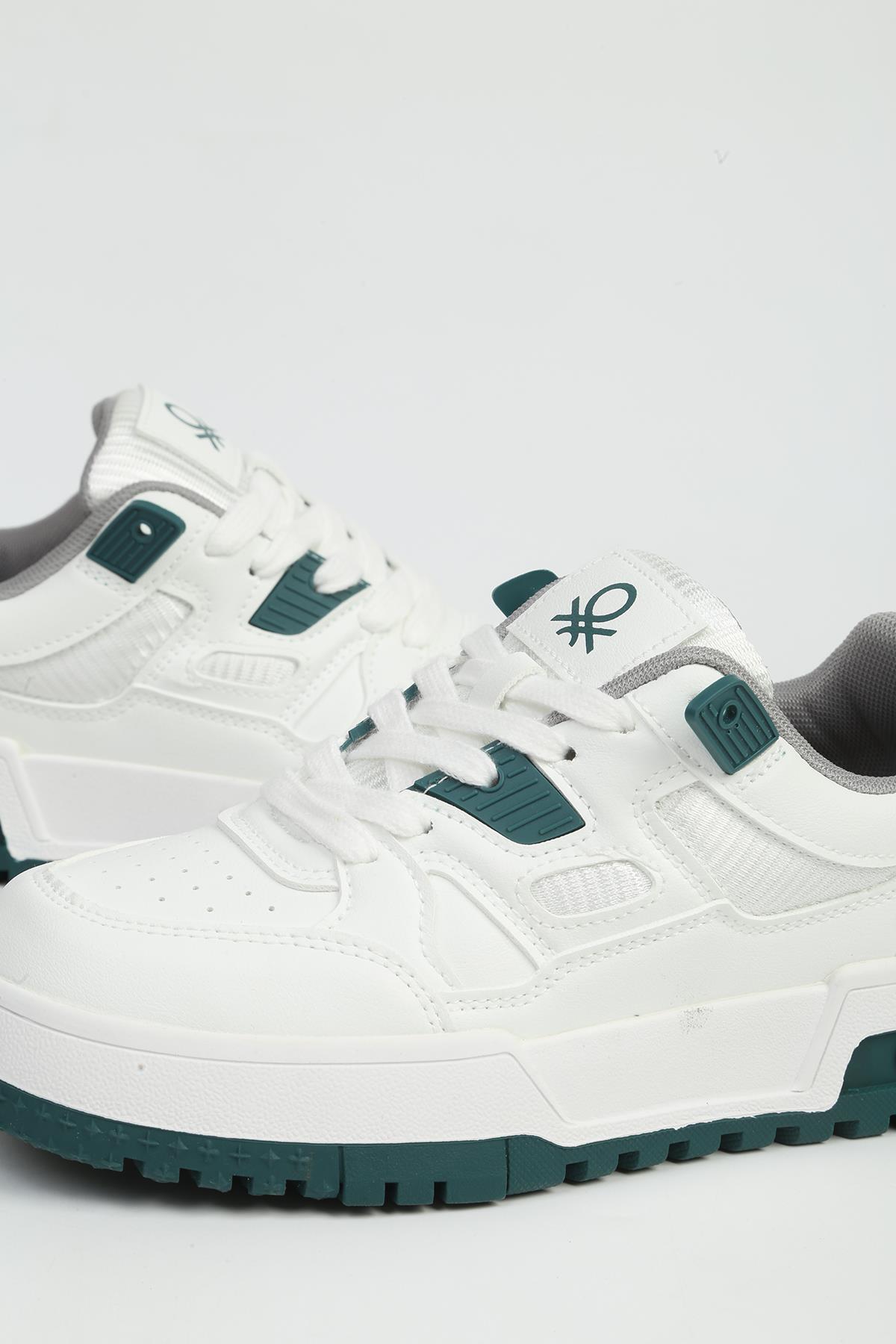 Beyaz Yeşil Kadın Spor Ayakkabı İTHAL BNI-12158 - Görsel 6
