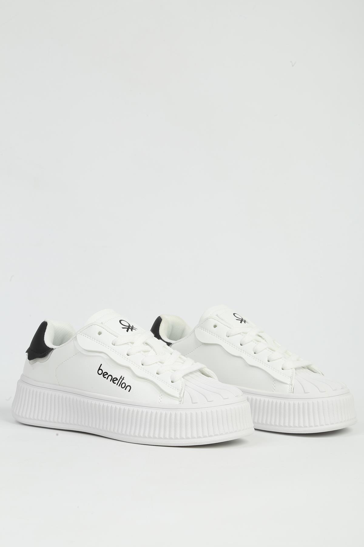 Beyaz Kadın Spor Ayakkabı İTHAL BNI-12152 - Görsel 3