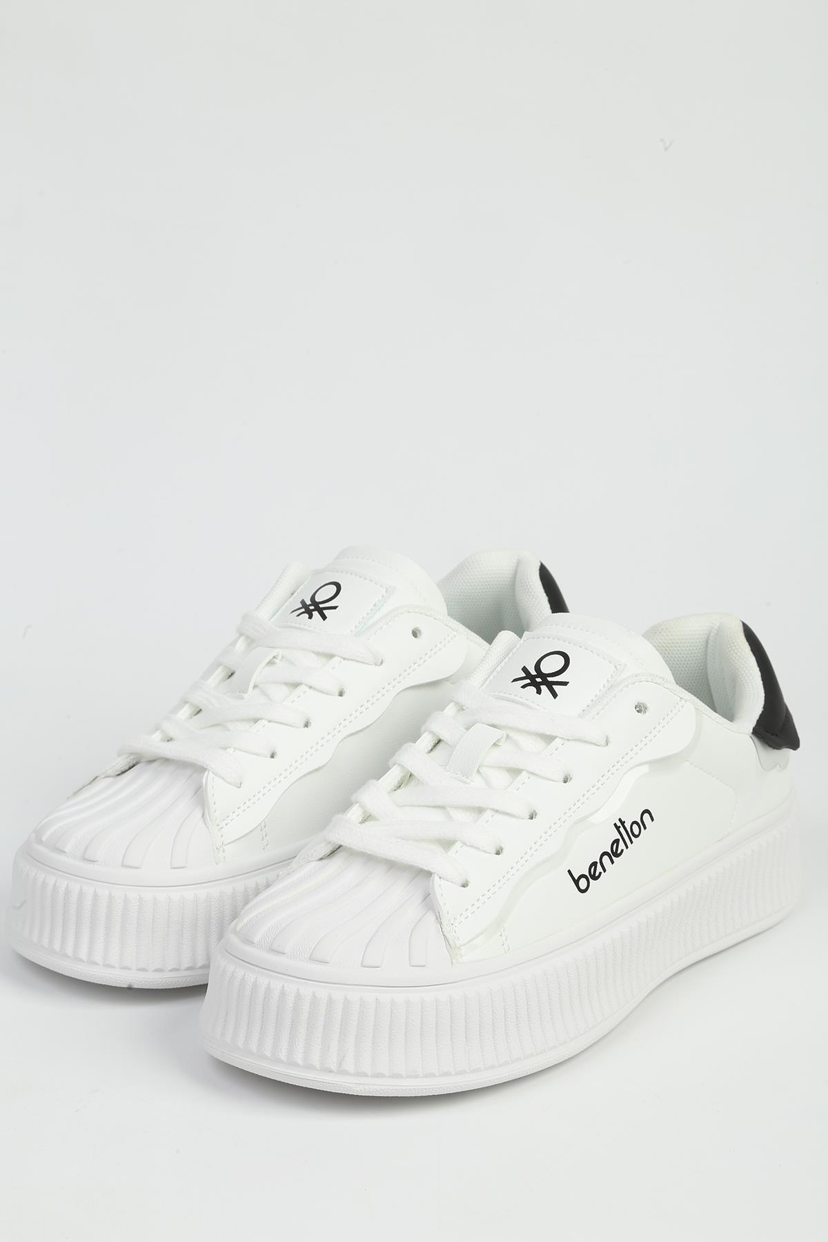 Beyaz Kadın Spor Ayakkabı İTHAL BNI-12152 - Görsel 5