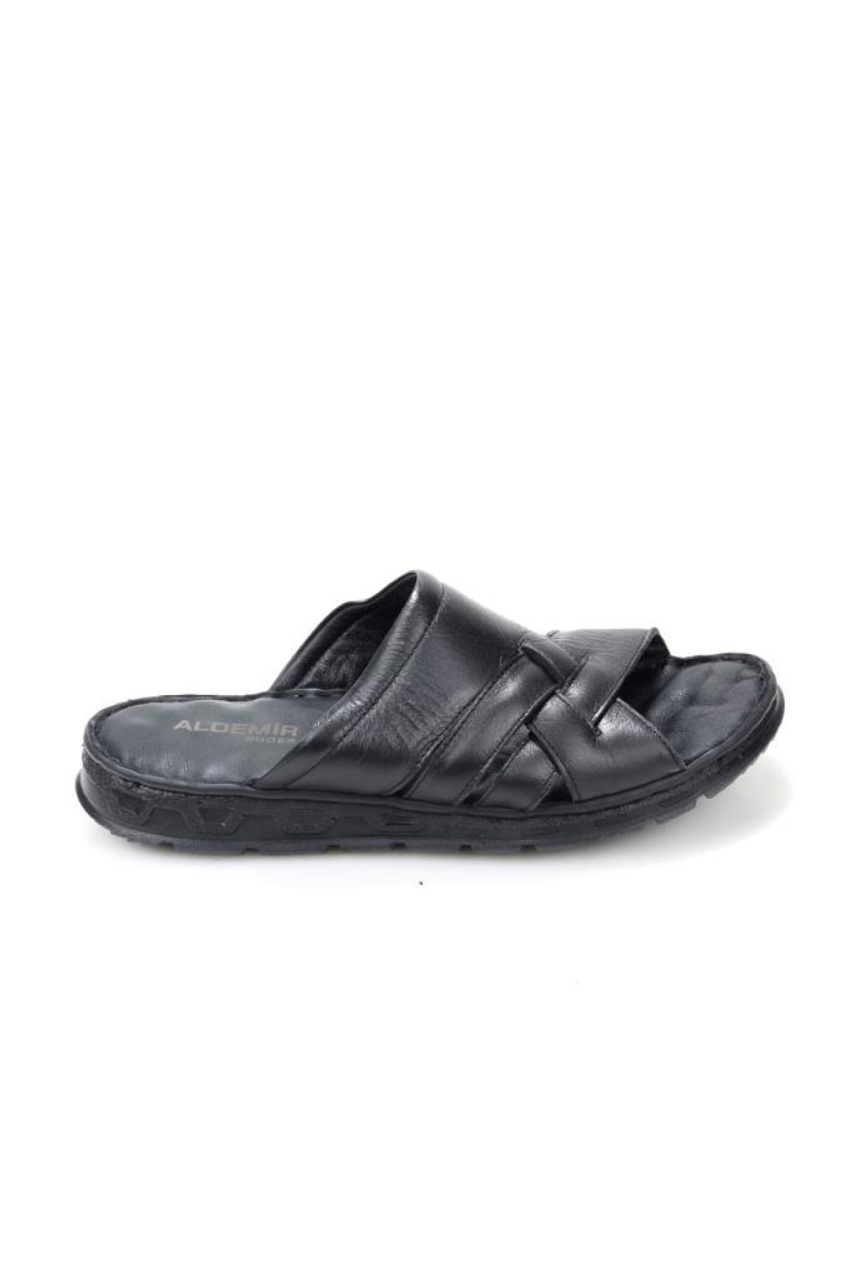 Aldmr 804 Ortopedik Erkek Masaj Tabanlı Hakiki Deri Terlik - Görsel 2