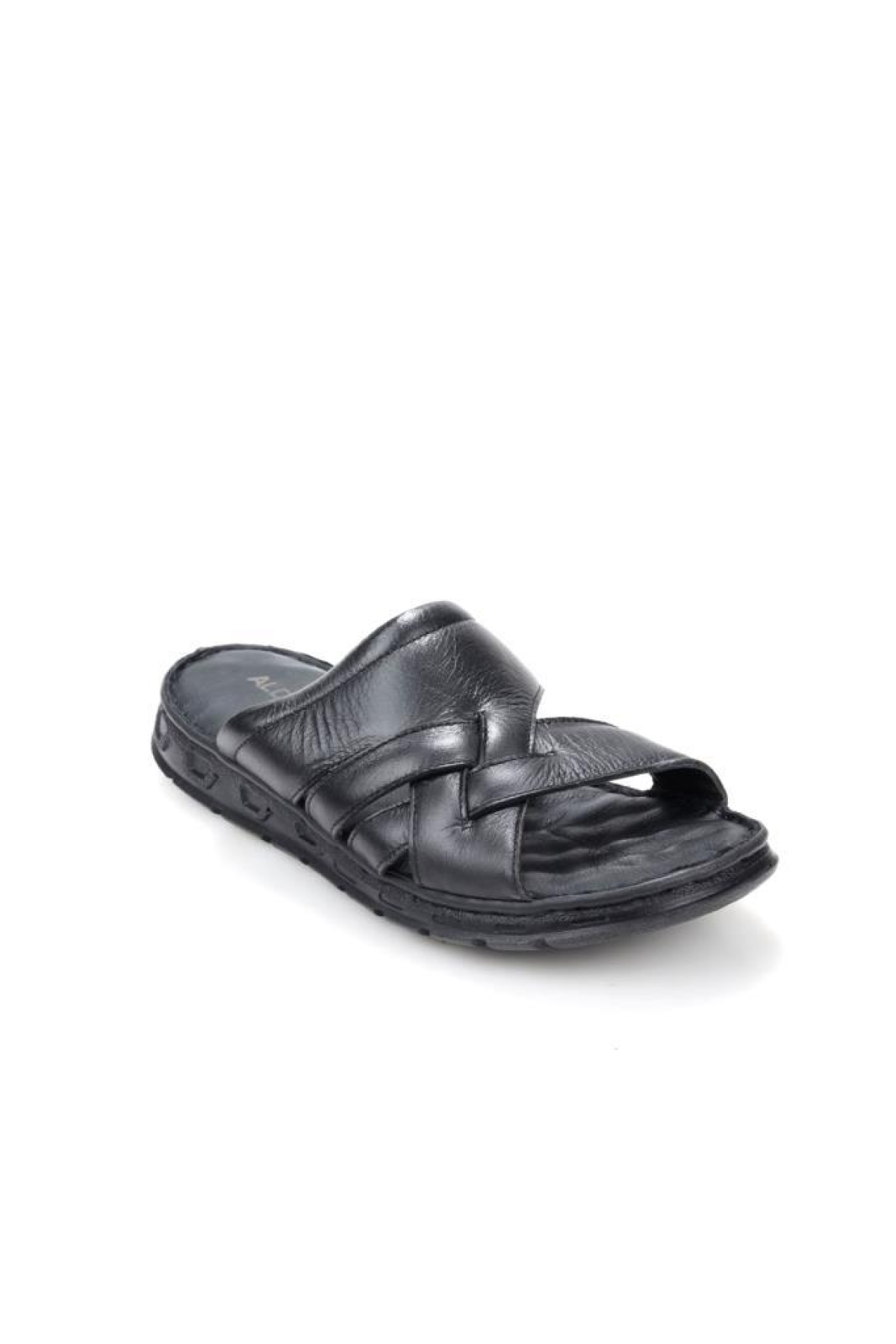 Aldmr 804 Ortopedik Erkek Masaj Tabanlı Hakiki Deri Terlik - Görsel 3