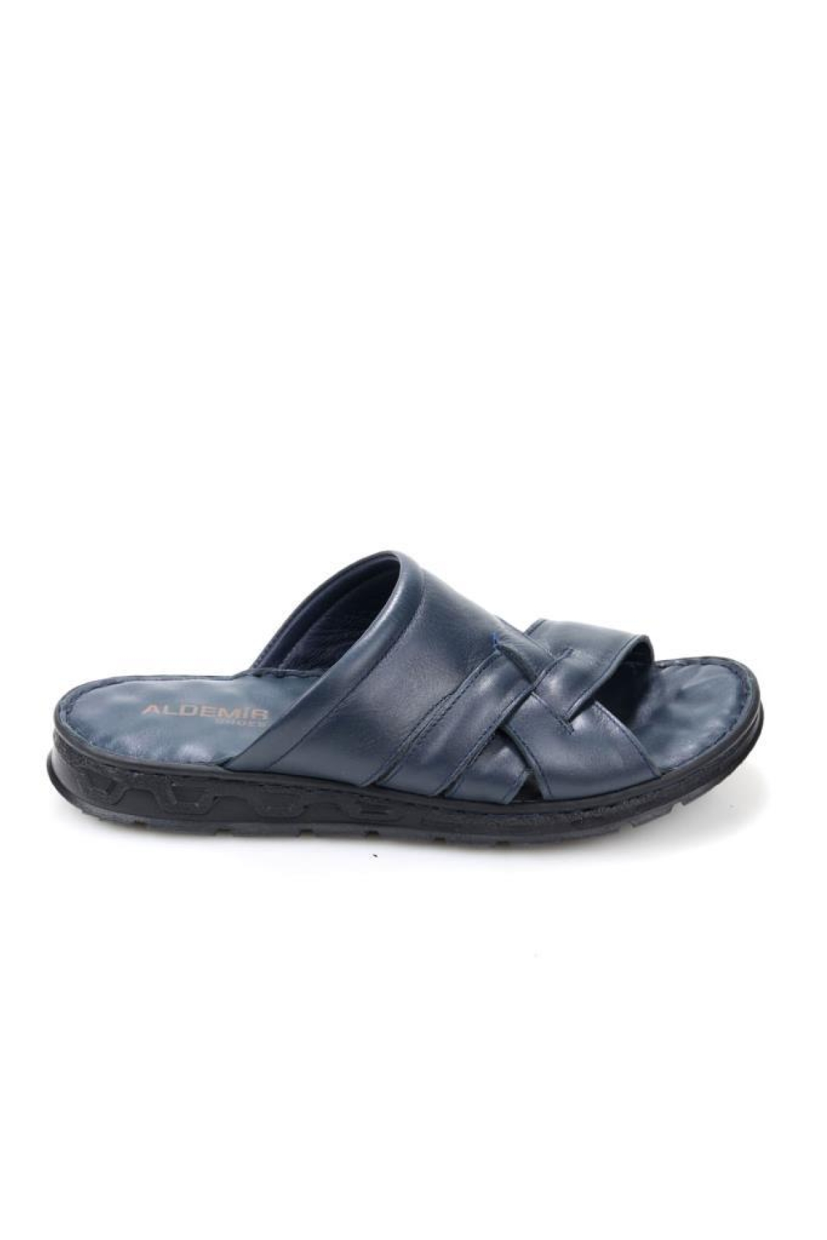 Aldmr 804 Ortopedik Erkek Masaj Tabanlı Hakiki Deri Terlik - Görsel 3