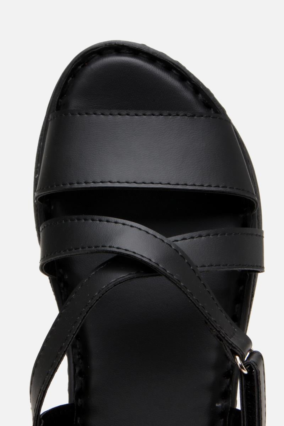 Kadın Siyah Comfort Düz Sandalet - Görsel 7