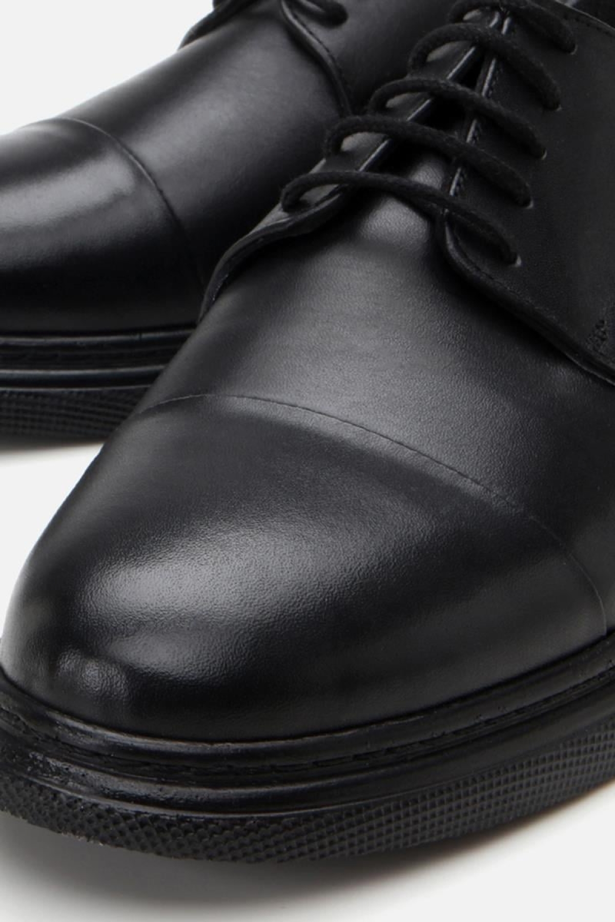 Erkek Deri Siyah Hafif Tabanlı Klasik Ayakkabı - Görsel 6