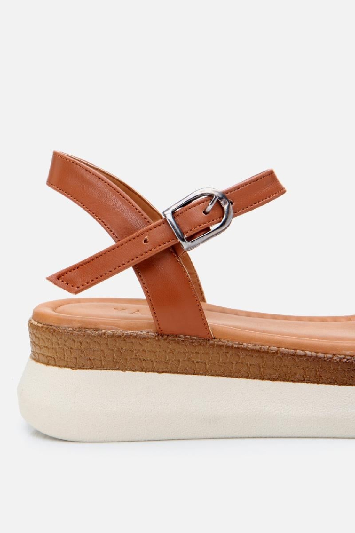 Kadın Siyah Hasır Detaylı Comfort Düz Sandalet - Görsel 6