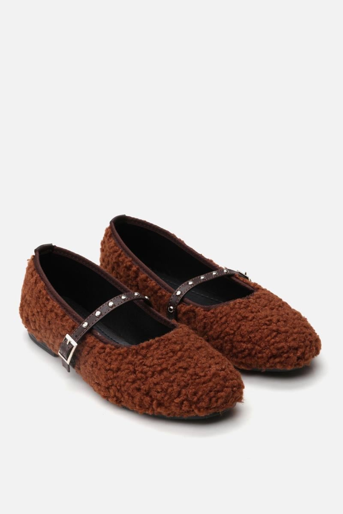 Peluş Kahve Kadın Babet - Görsel 4