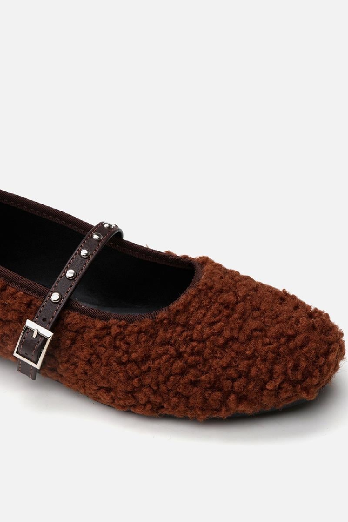 Peluş Kahve Kadın Babet - Görsel 6