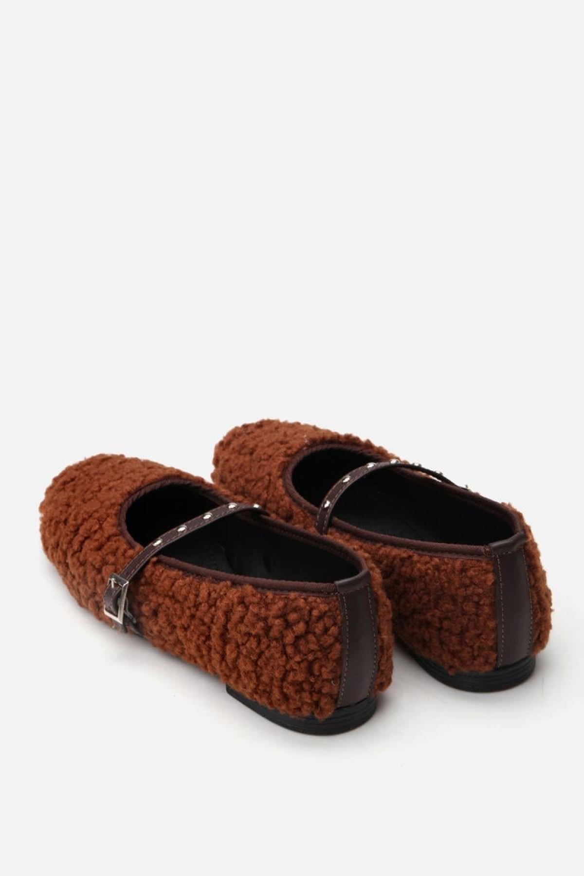 Peluş Kahve Kadın Babet - Görsel 8