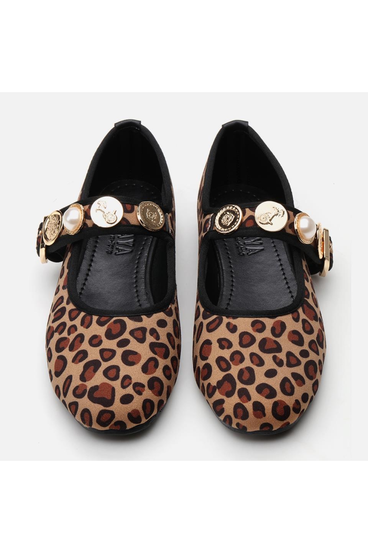 Peluş Leopar Taşlı Kadın Babet - Görsel 8