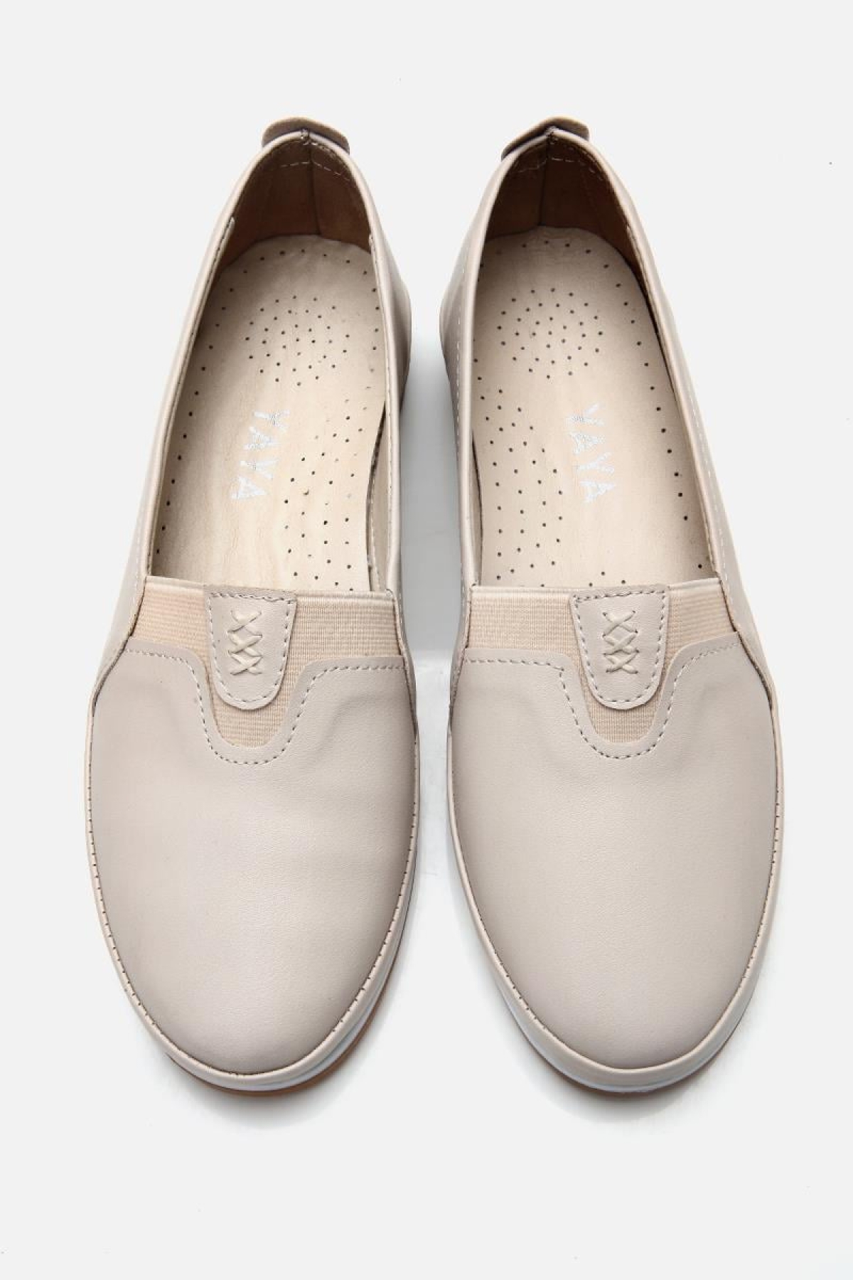 Kadın Bej Comfort Düz Ayakkabı - Görsel 3