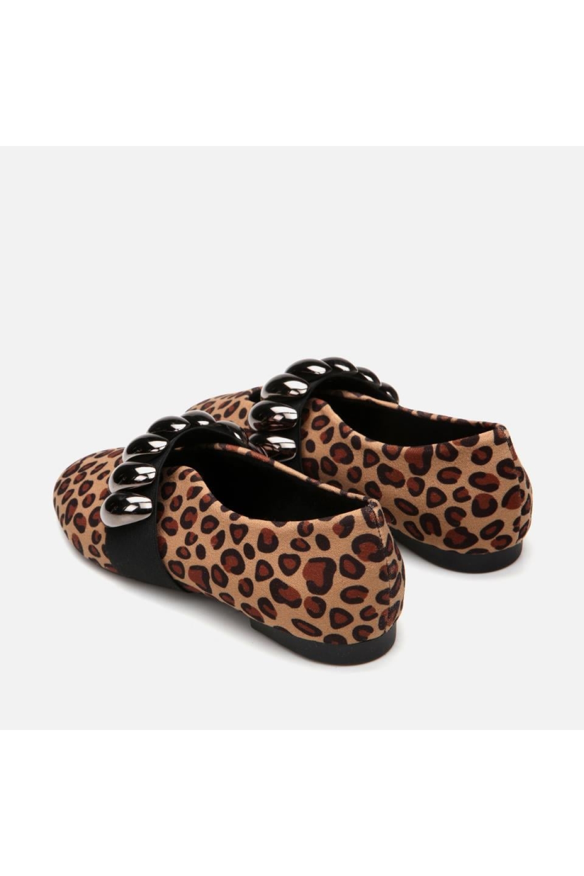Mary Jane Leopar Desenli Kadın Babet - Görsel 5