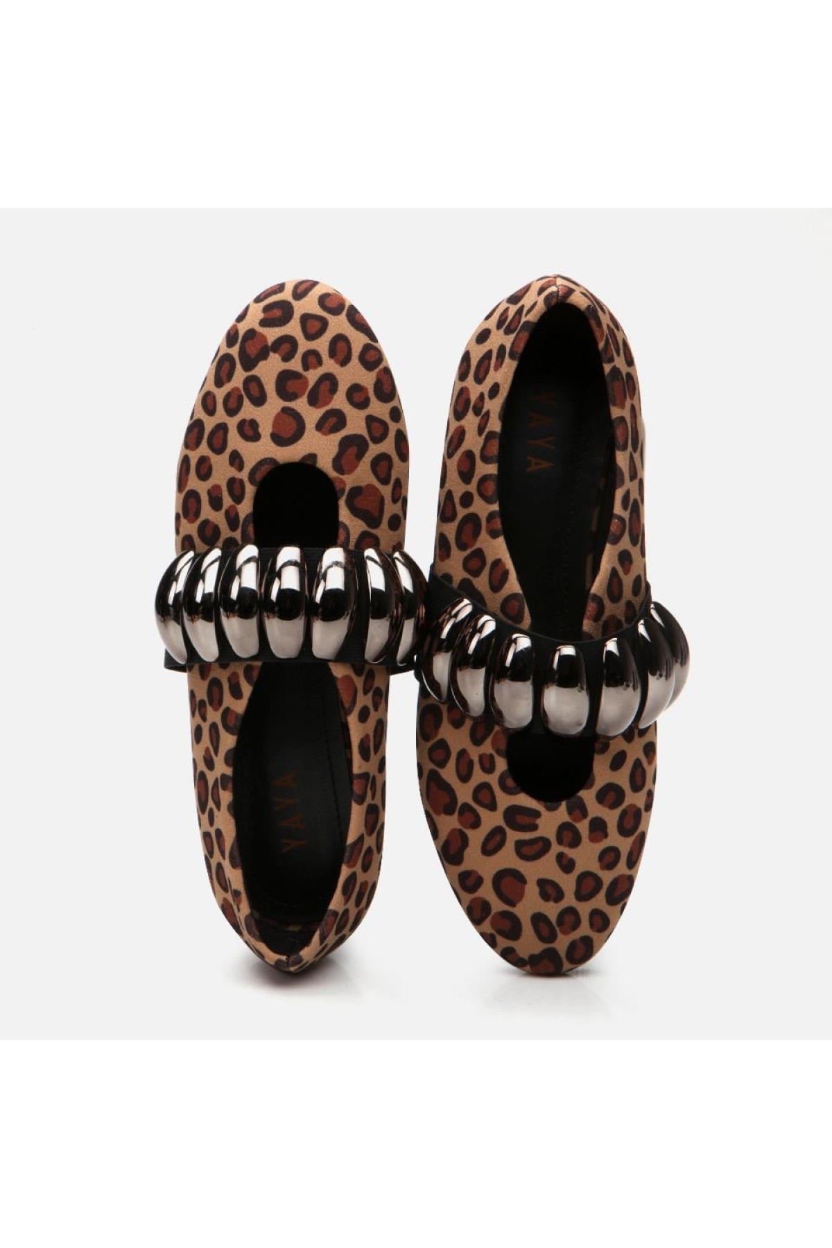 Mary Jane Leopar Desenli Kadın Babet - Görsel 8