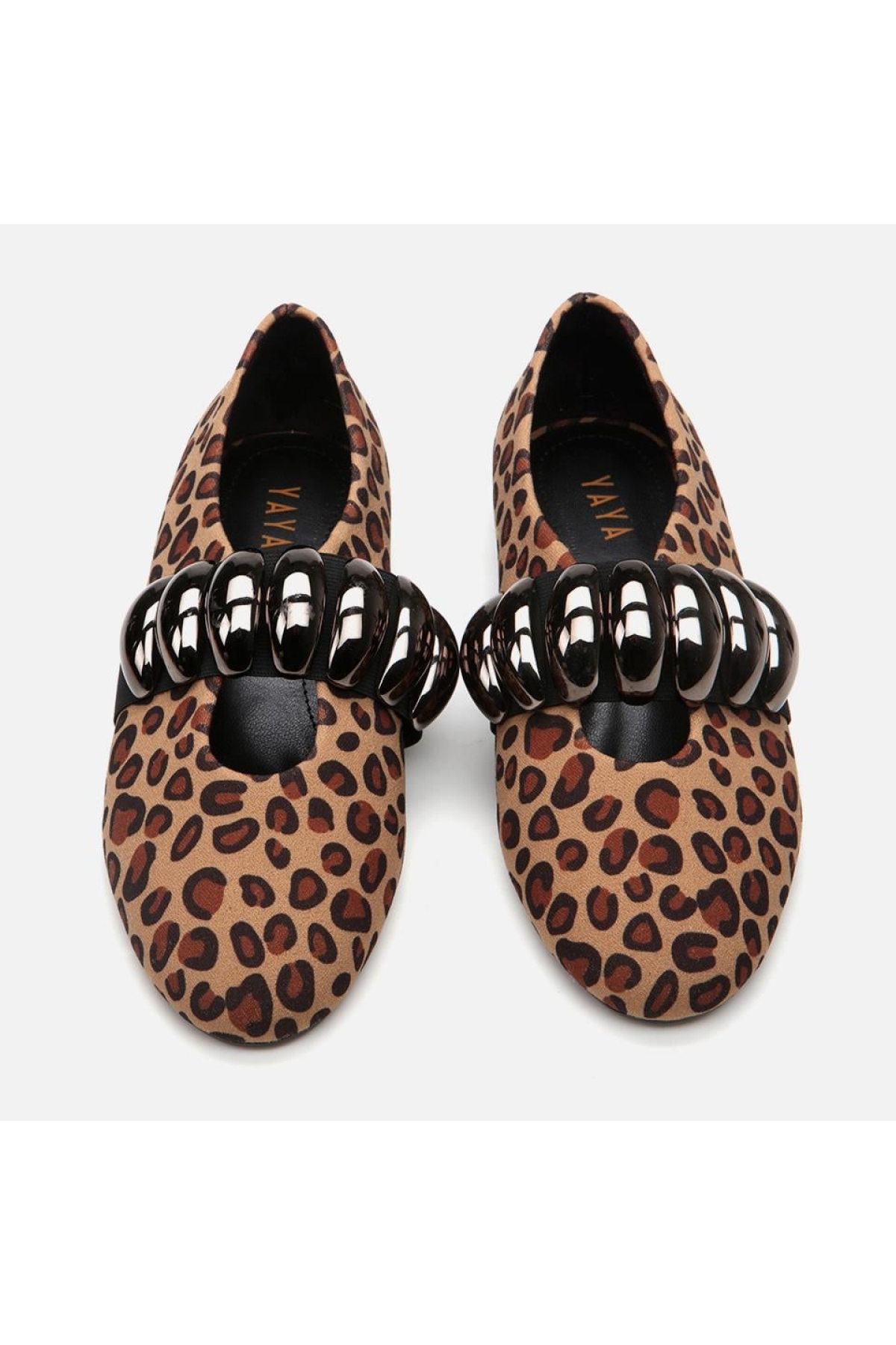Mary Jane Leopar Desenli Kadın Babet - Görsel 9