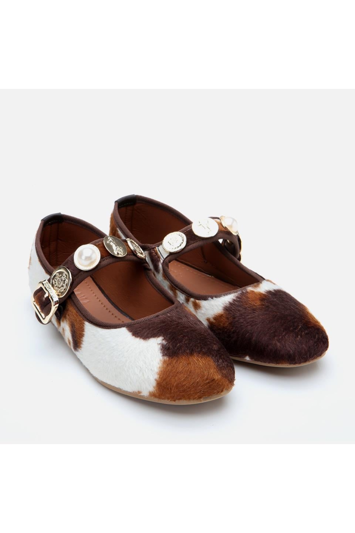 Yaya By Hotiç Yaya By Hotiç Peluş Bej Taşlı Kadın Babet Flo'da! Bej - 2. görsel