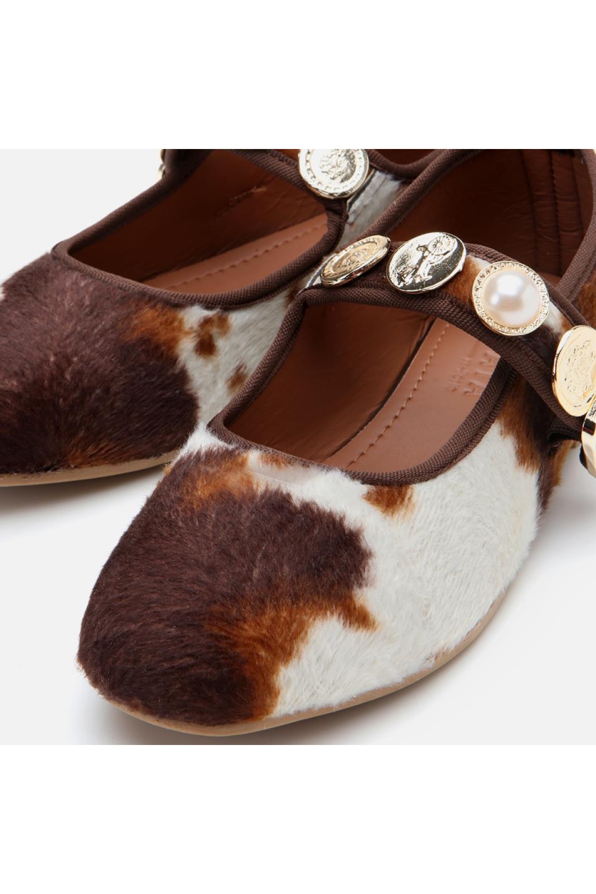 Yaya By Hotiç Yaya By Hotiç Peluş Bej Taşlı Kadın Babet Flo'da! Bej - 3. görsel