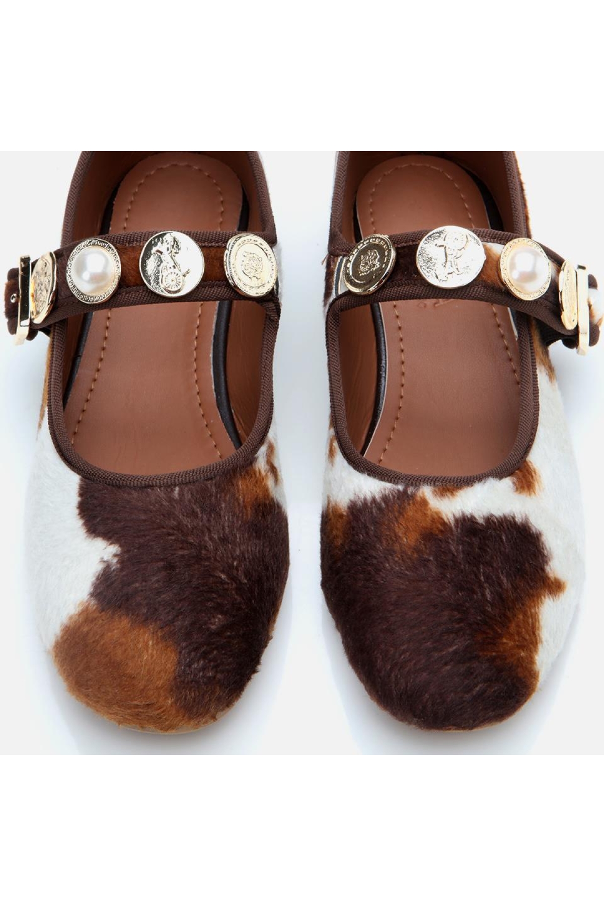 Yaya By Hotiç Yaya By Hotiç Peluş Bej Taşlı Kadın Babet Flo'da! Bej - 7. görsel