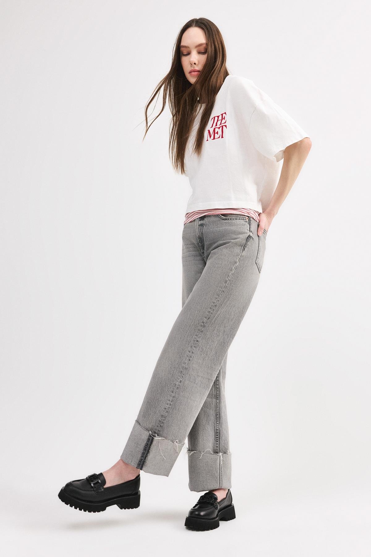 Kadın Siyah Tokalı Günlük Loafer - Görsel 3