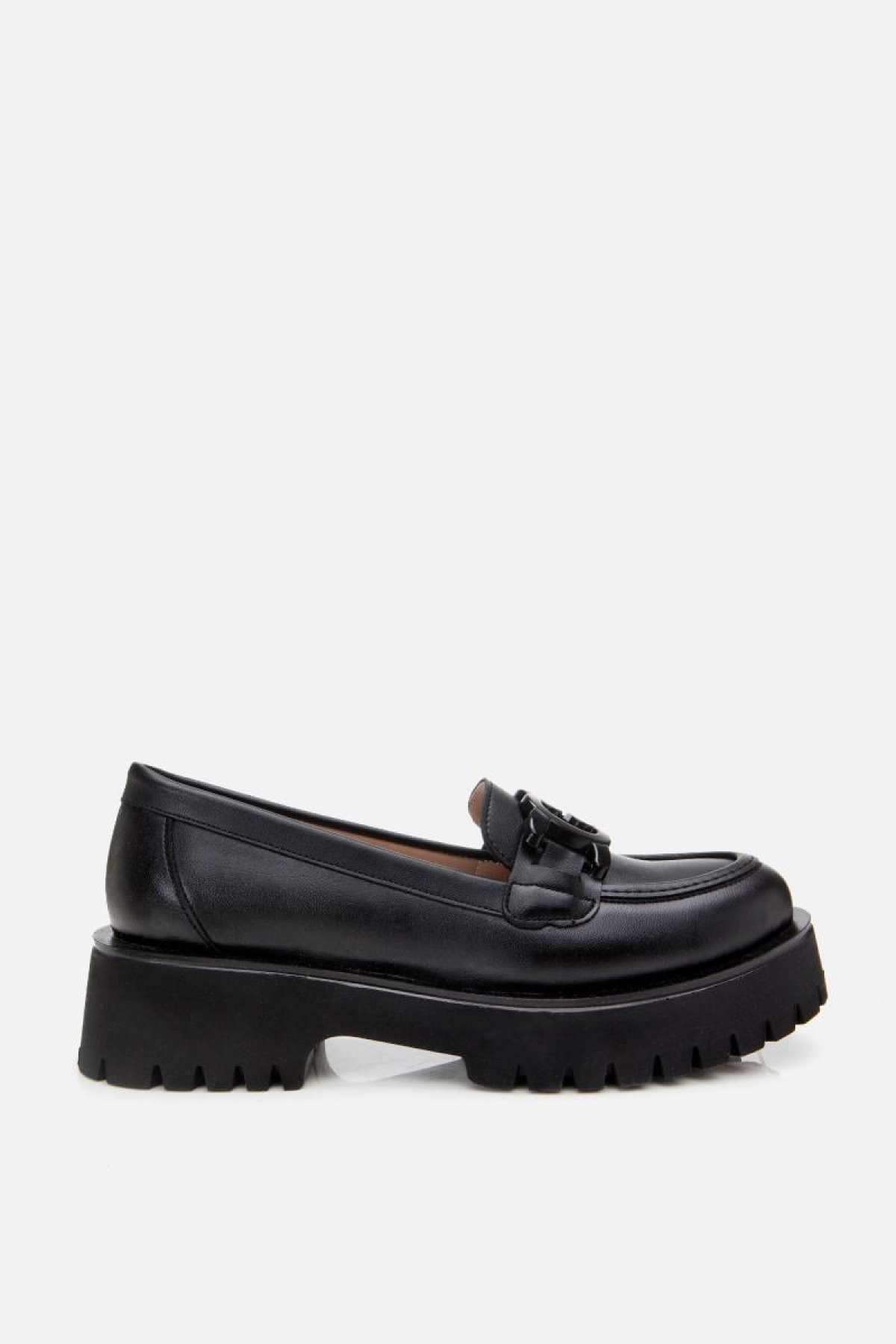 Kadın Siyah Tokalı Günlük Loafer - Görsel 4