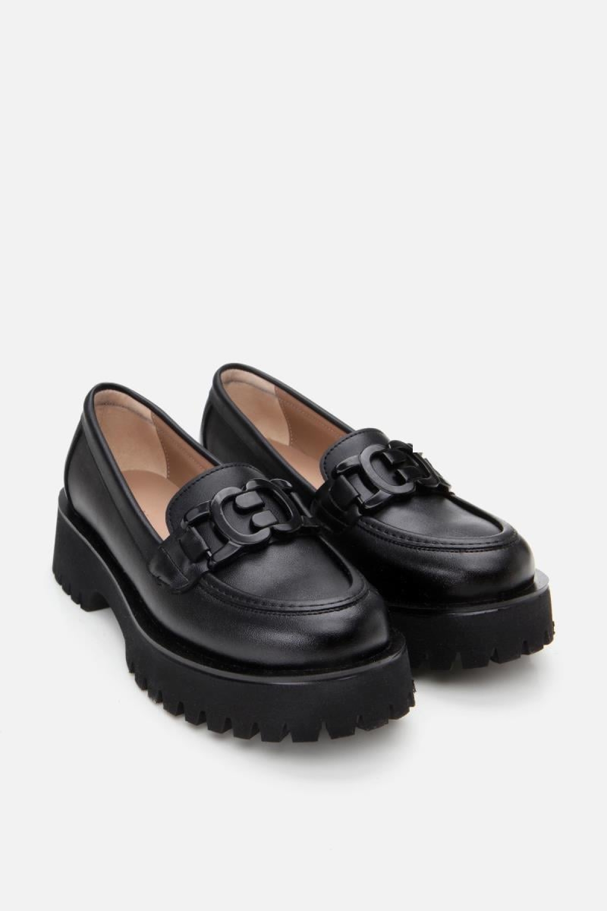 Kadın Siyah Tokalı Günlük Loafer - Görsel 5