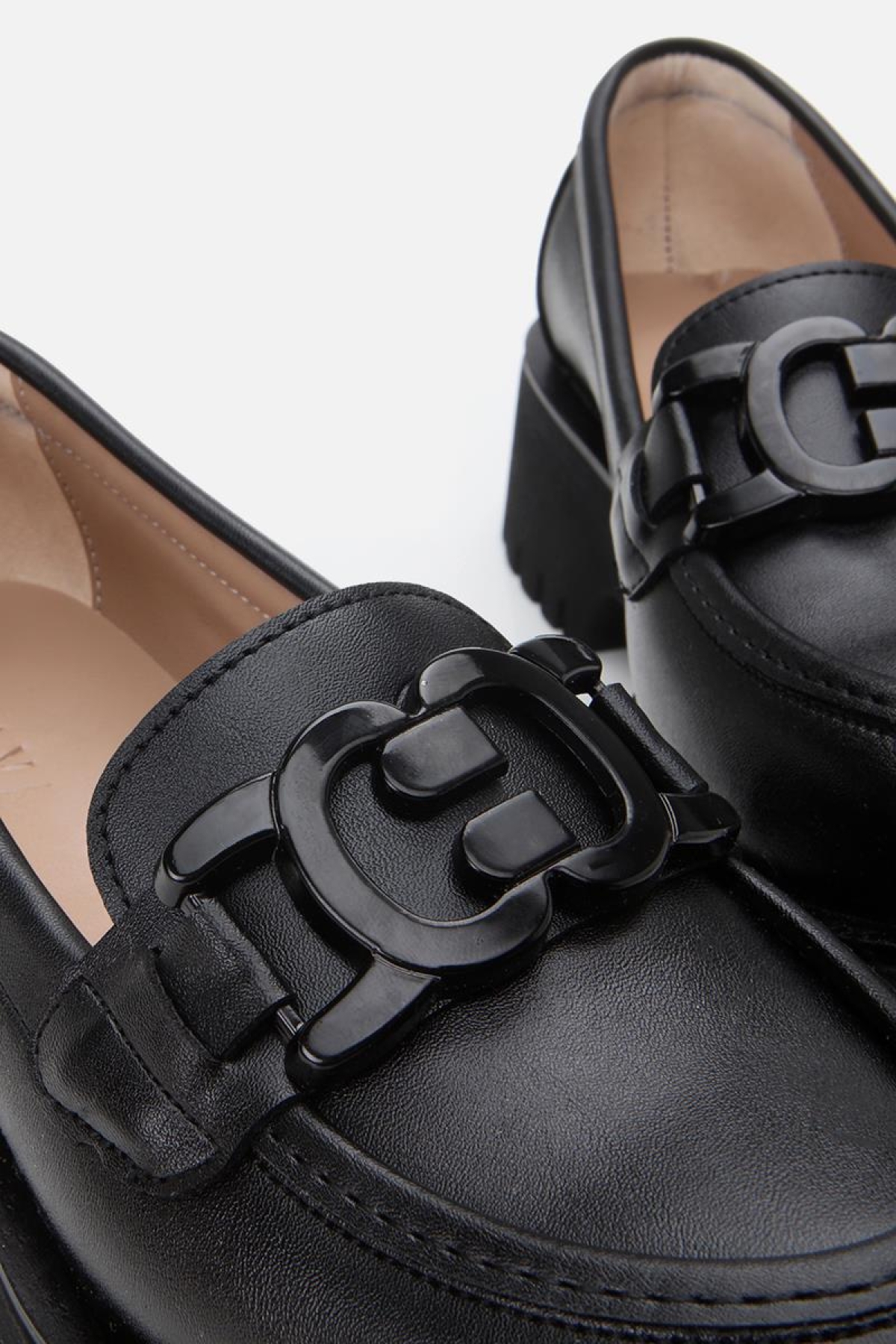 Kadın Siyah Tokalı Günlük Loafer - Görsel 7