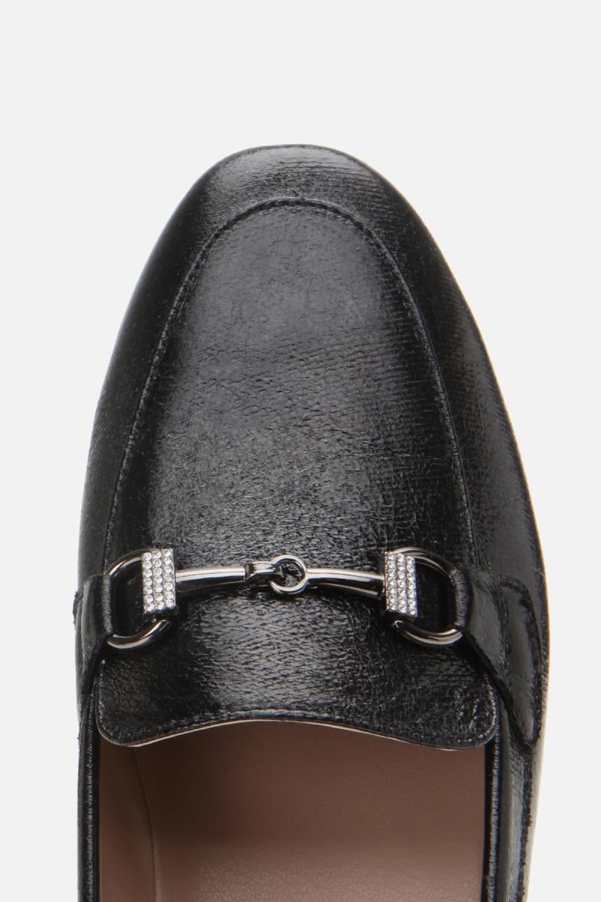 Kadın Siyah Tokalı Şık Klasik Loafer - Görsel 6