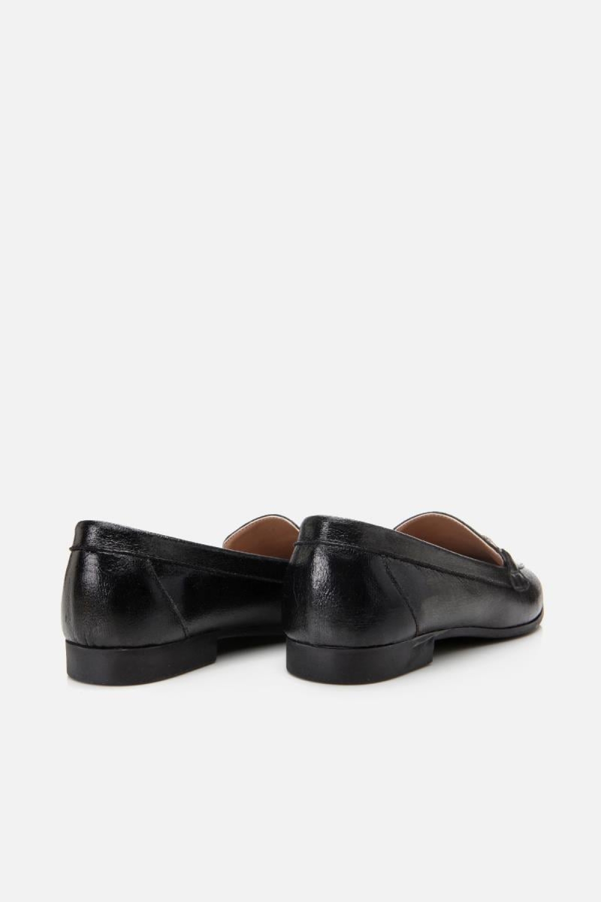 Kadın Siyah Tokalı Şık Klasik Loafer - Görsel 9