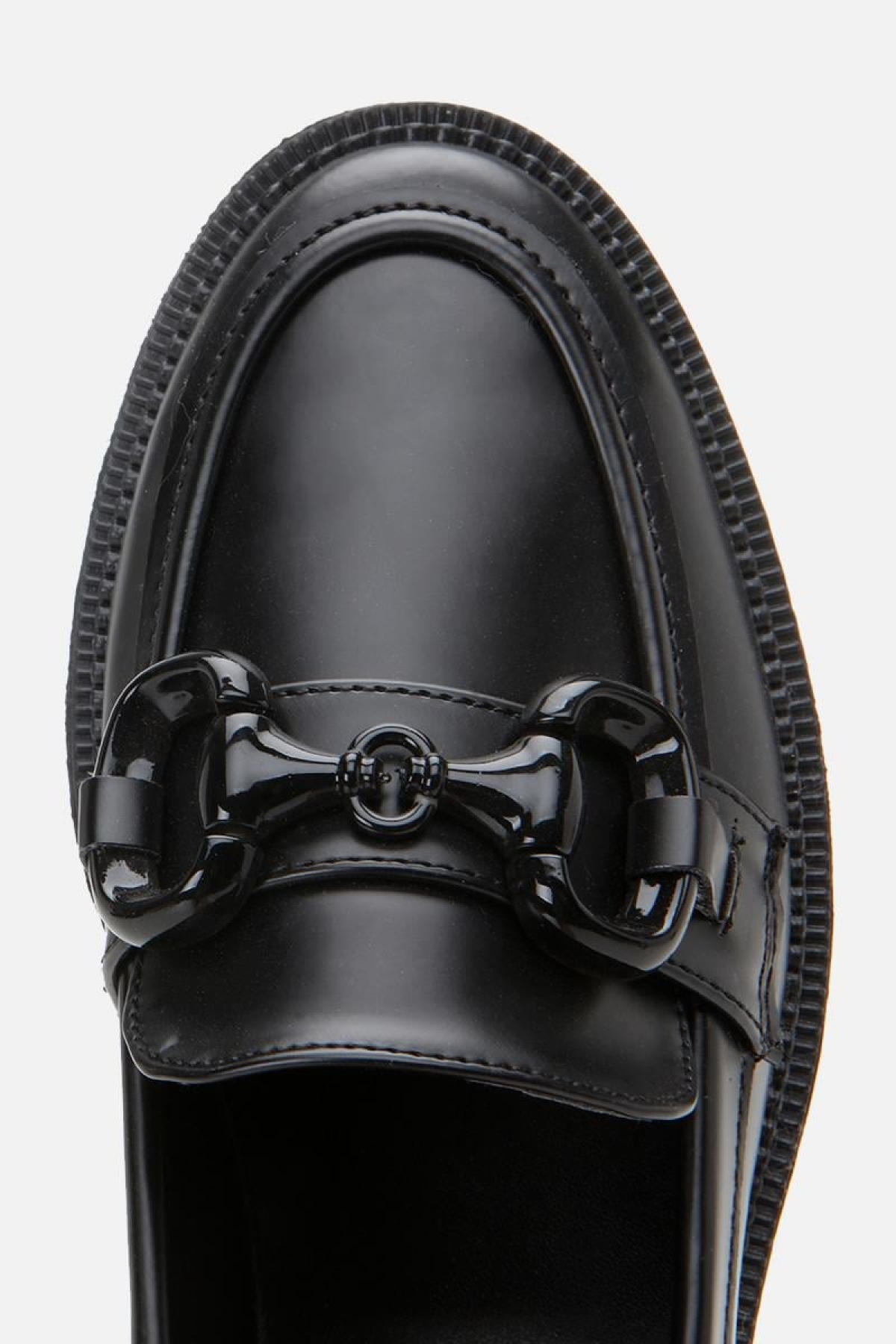 Kadın Siyah Tokalı Klasik Loafer - Görsel 8