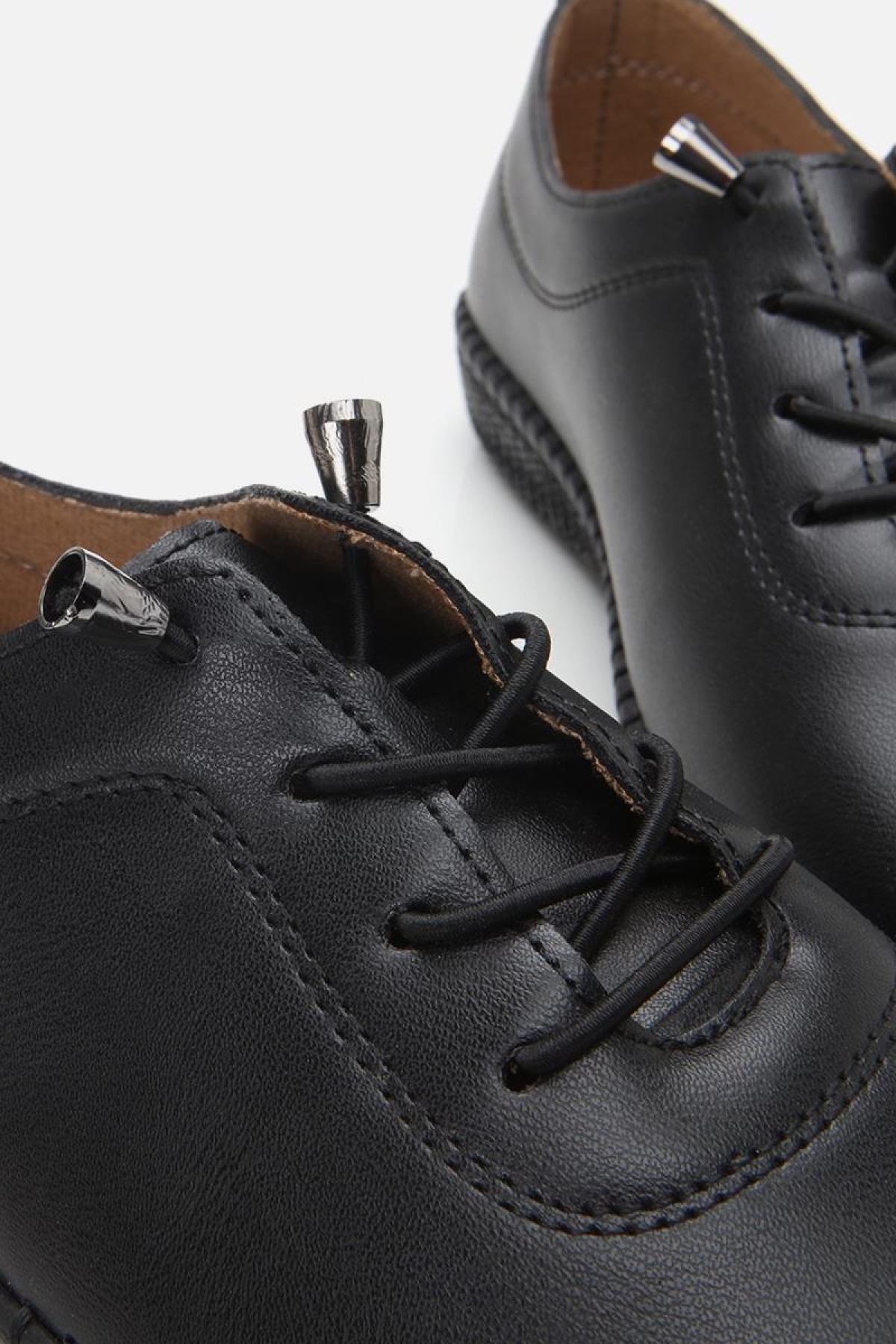 Kadın Siyah Esnek Tabanlı Comfort Düz Ayakkabı - Görsel 8