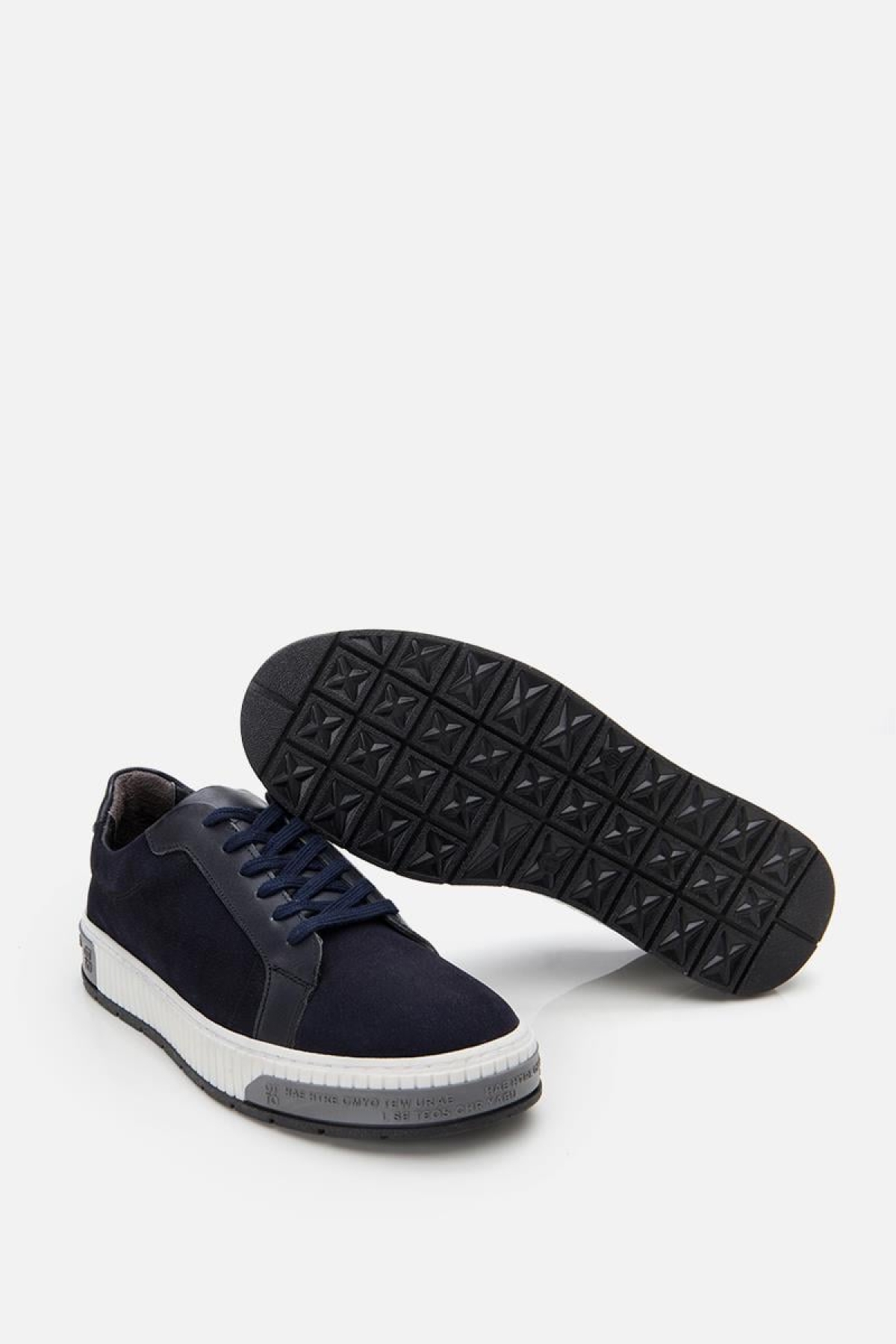 Erkek Nubuk Deri Lacivert Günlük Ayakkabı - Görsel 3