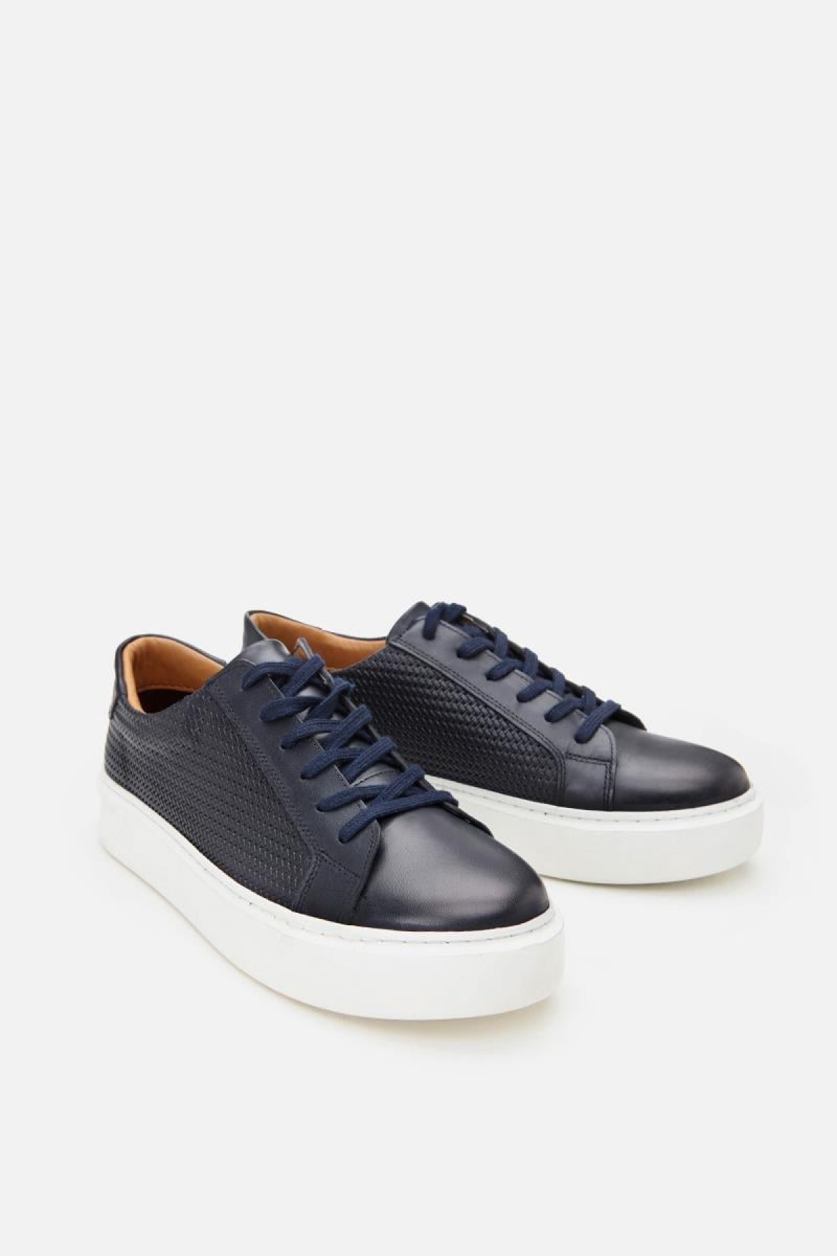 Erkek Deri Lacivert Hafif Tabanlı Spor Ayakkabı - Görsel 7