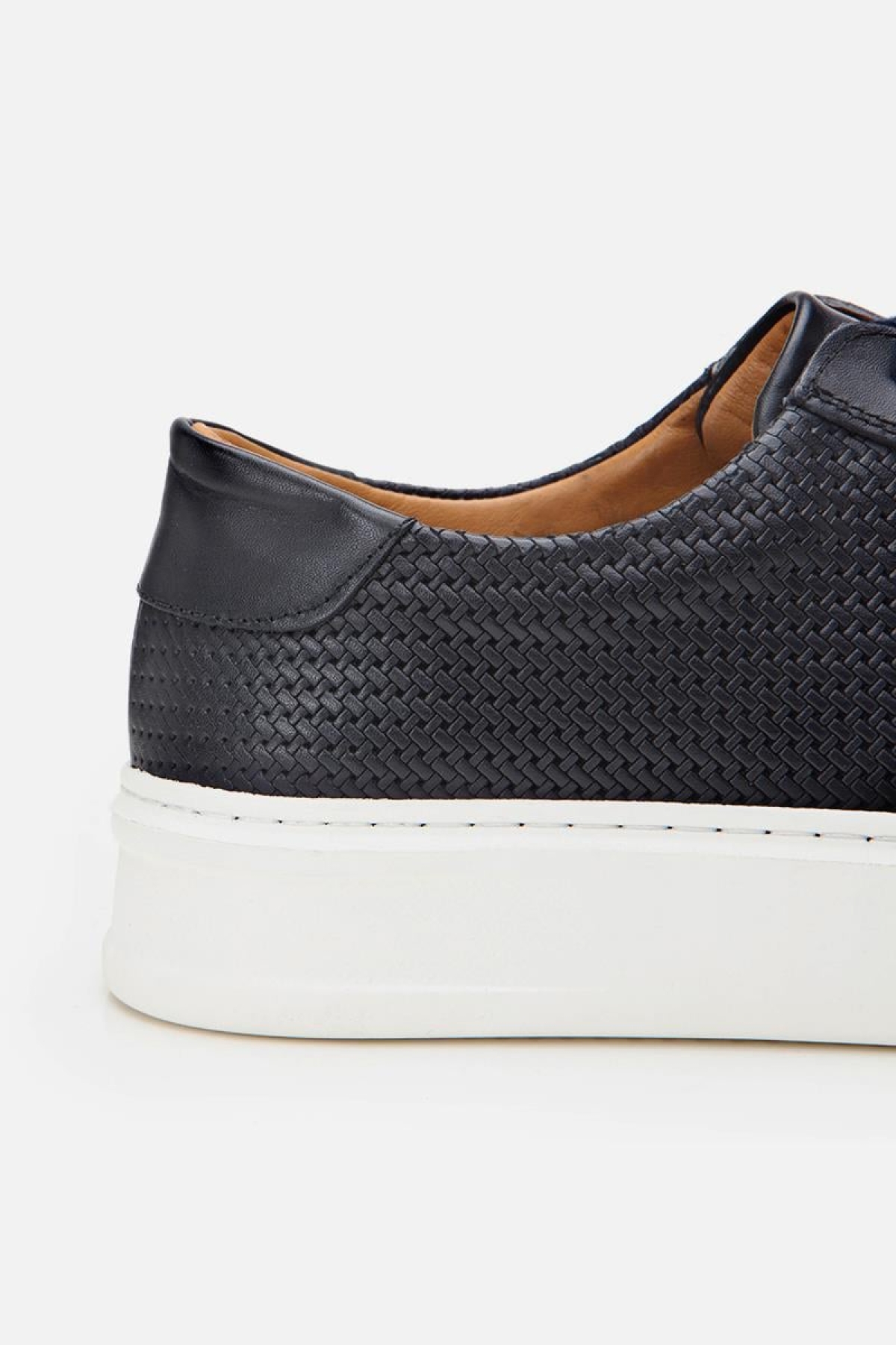 Erkek Deri Lacivert Hafif Tabanlı Spor Ayakkabı - Görsel 8