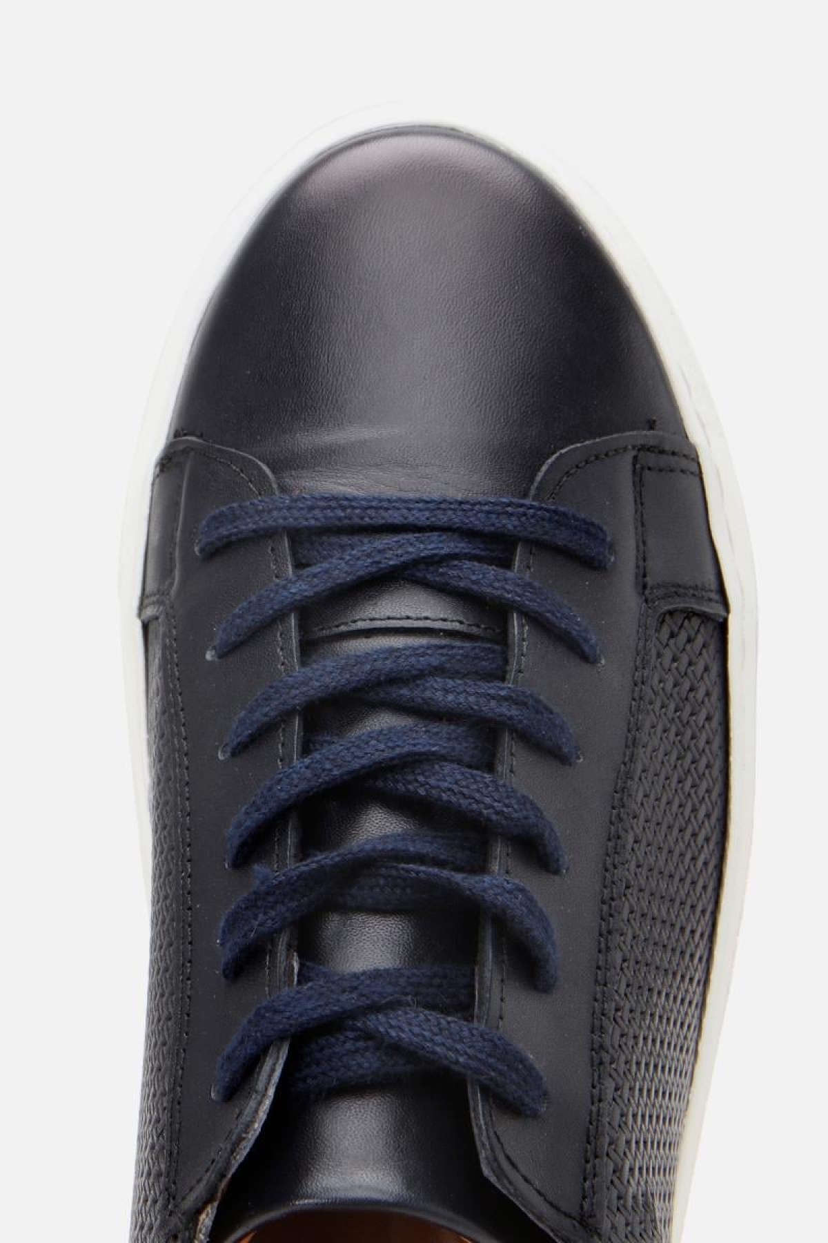 Erkek Deri Lacivert Hafif Tabanlı Spor Ayakkabı - Görsel 10