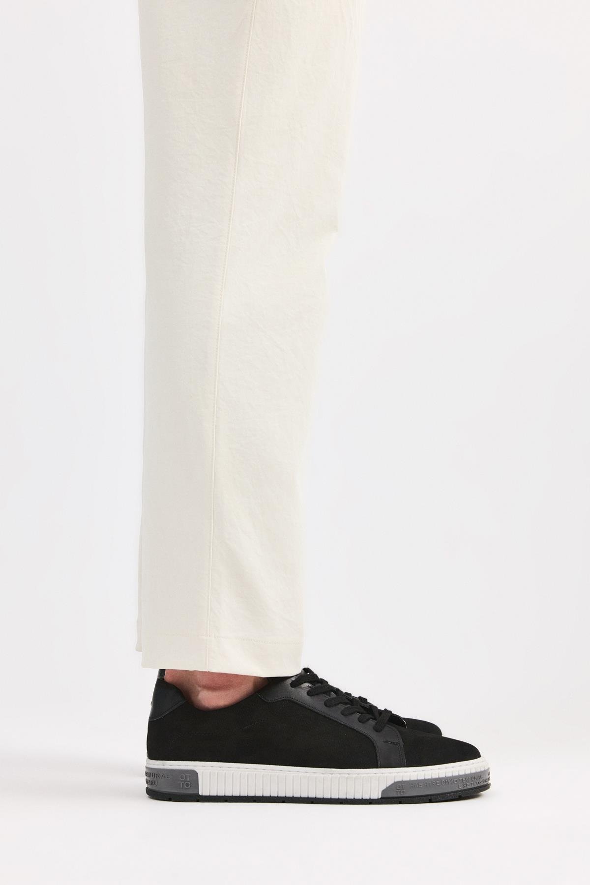 Erkek Nubuk Deri Siyah Günlük Ayakkabı - Görsel 3