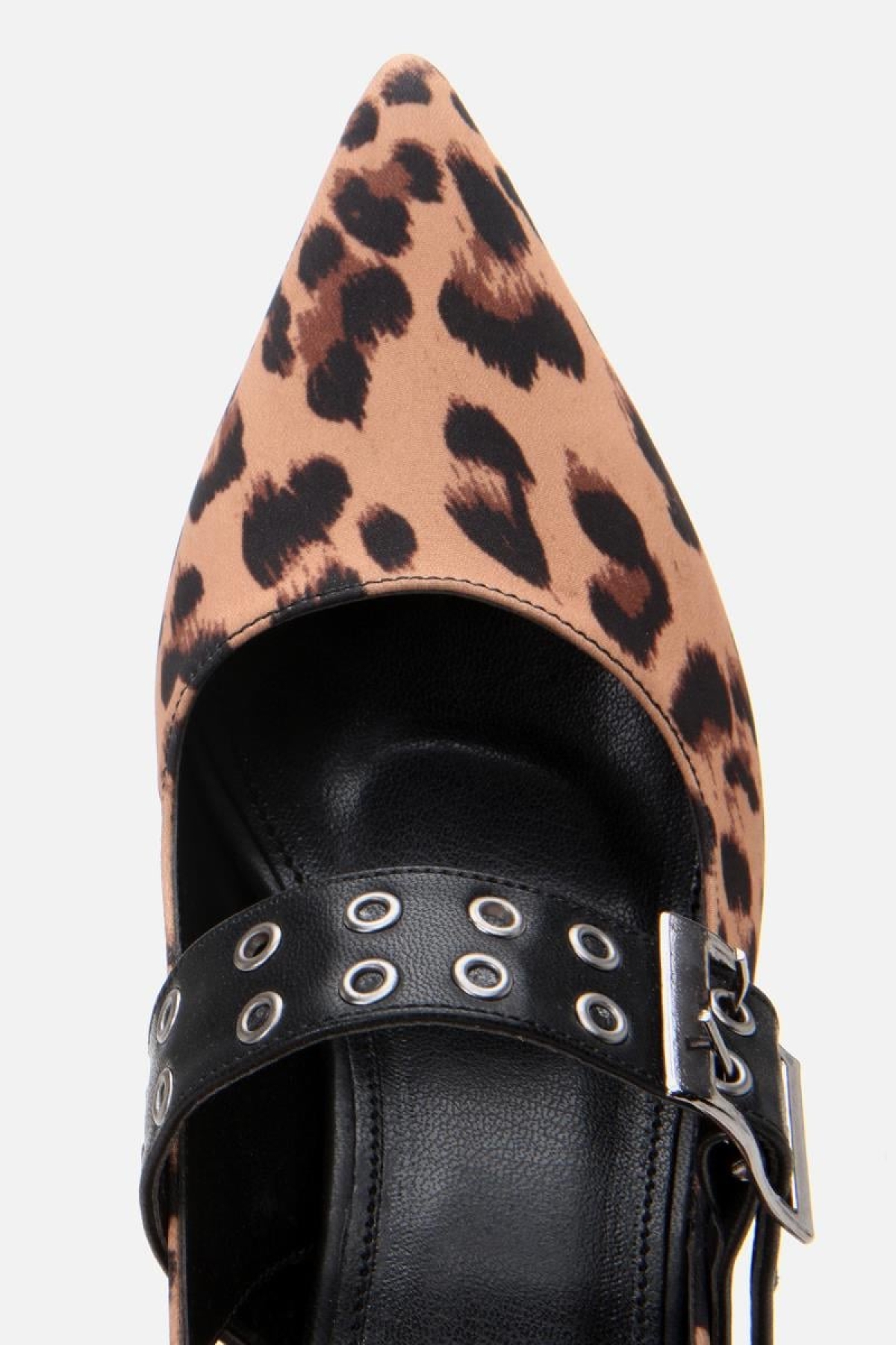 Kadın Taba Leopar Desenli Kemerli Stiletto - Görsel 10