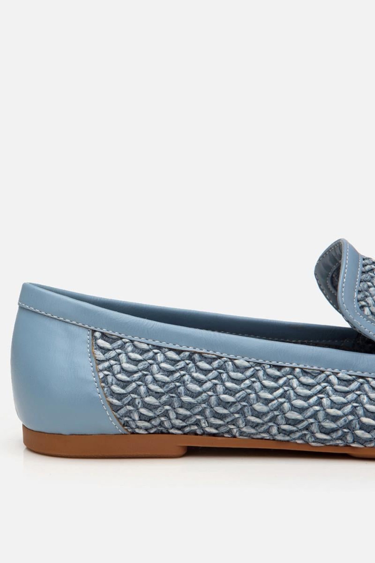 Yaya By Hotiç Yaya By Hotiç Kadın Mavi Hasır Detaylı Tokalı Loafer Casual Ayakkabı | Flo Mavi - 5. görsel